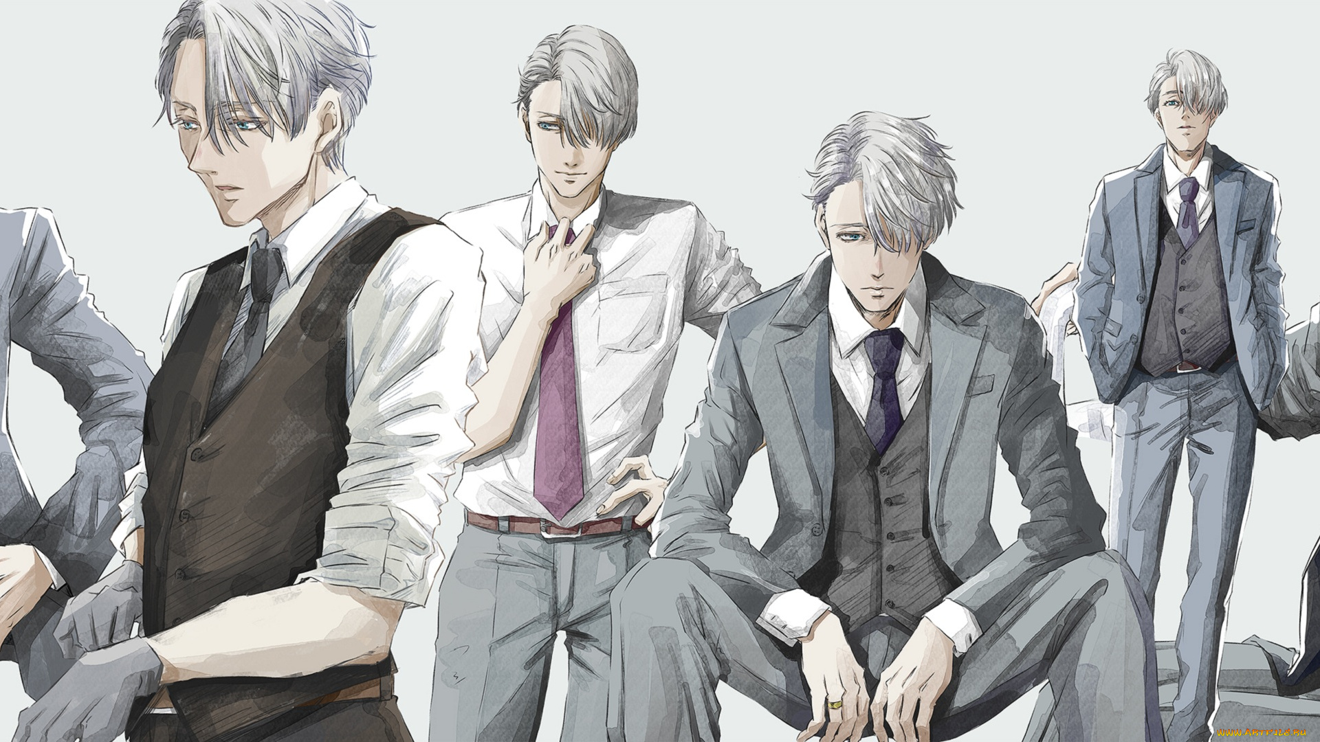 аниме, yuri, on, ice, victor, nikiforov