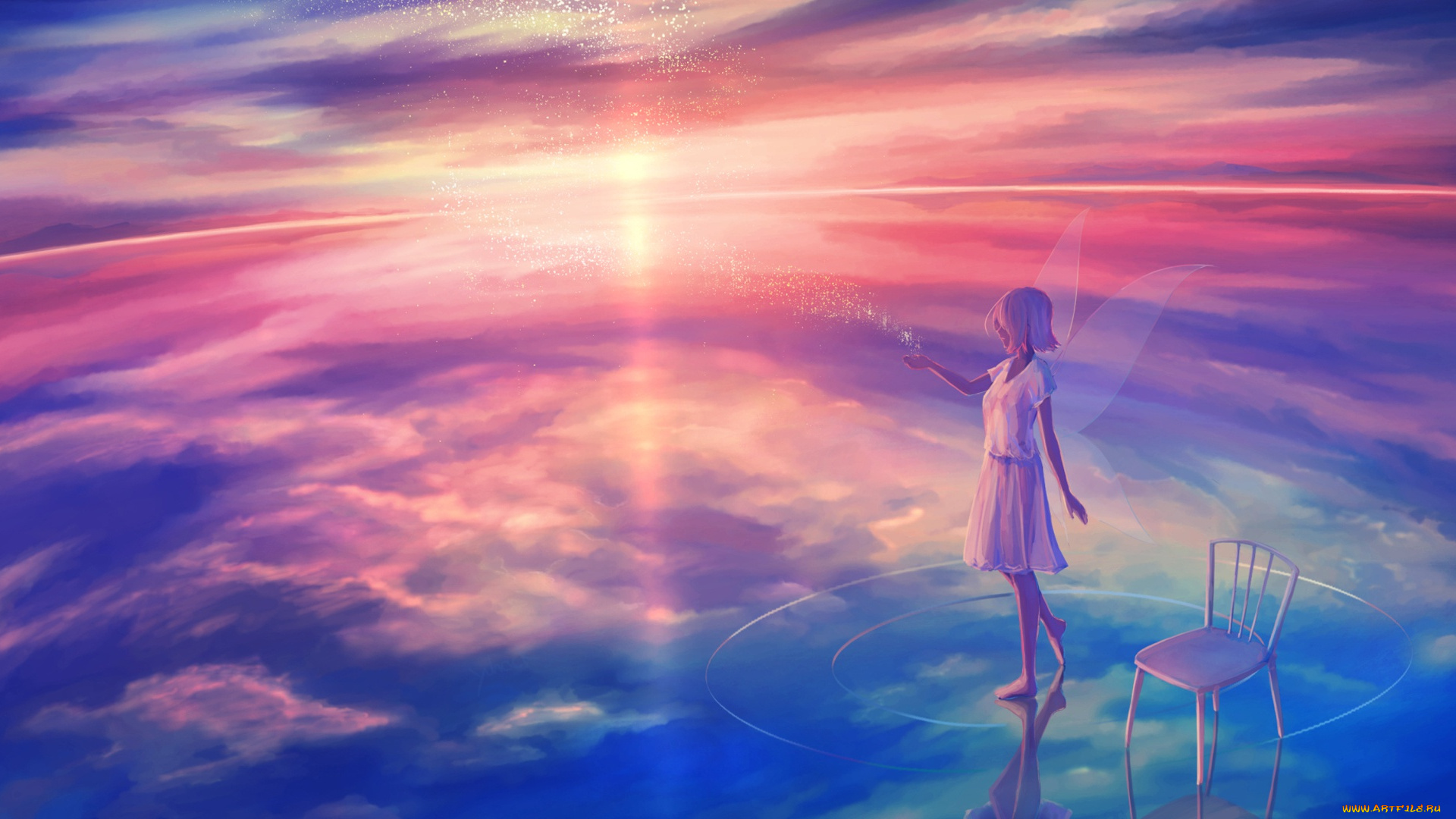 аниме, животные, , существа, девушка