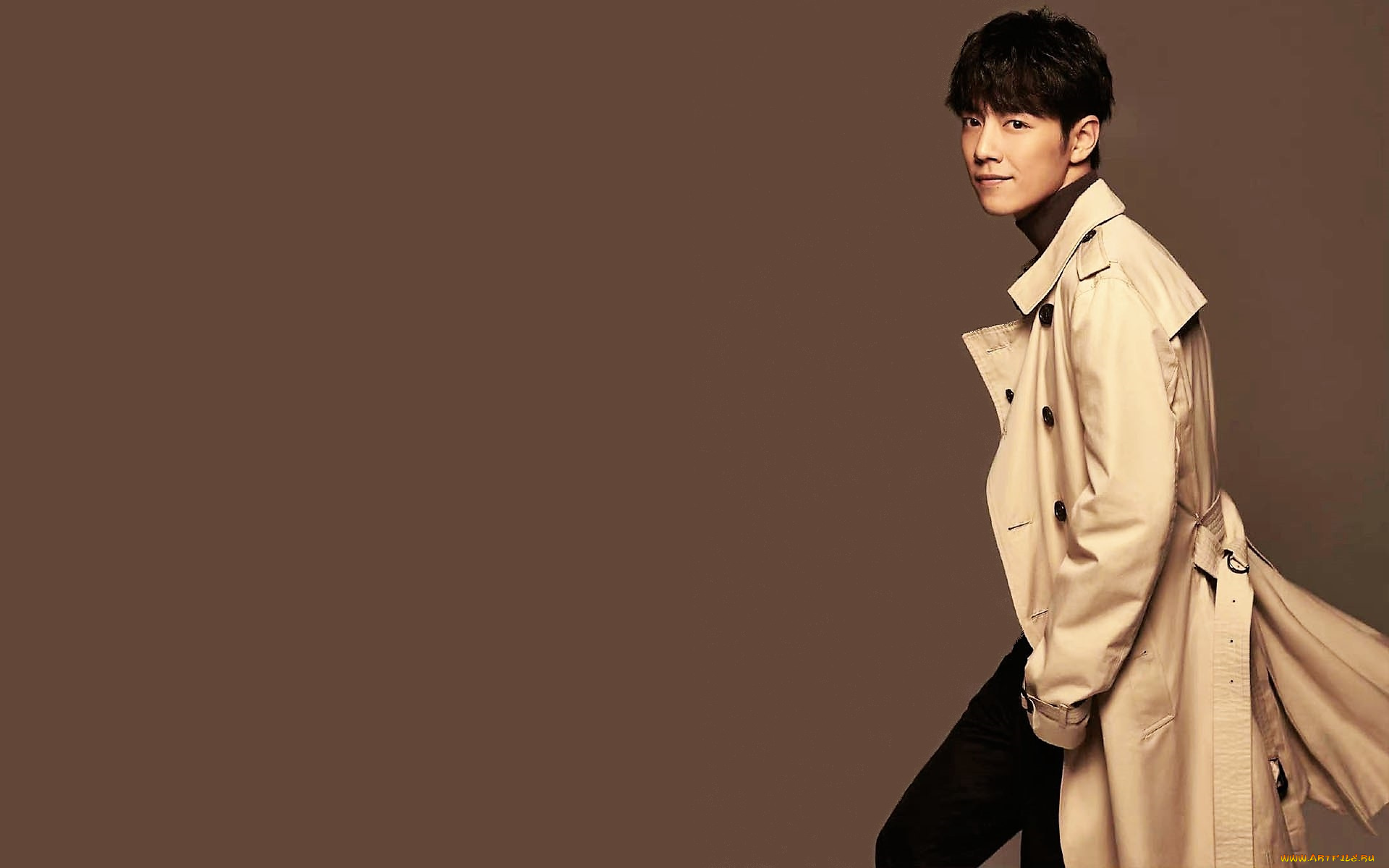 мужчины, xiao, zhan, актер, плащ