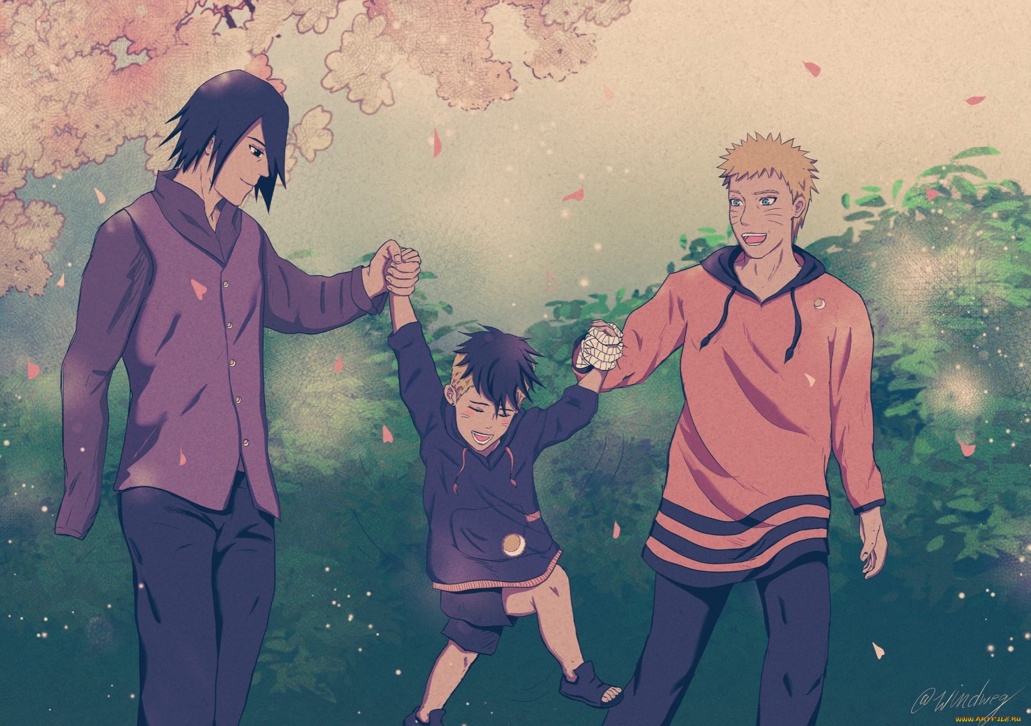 аниме, naruto, учиха, саске, узумаки, наруто, ребенок