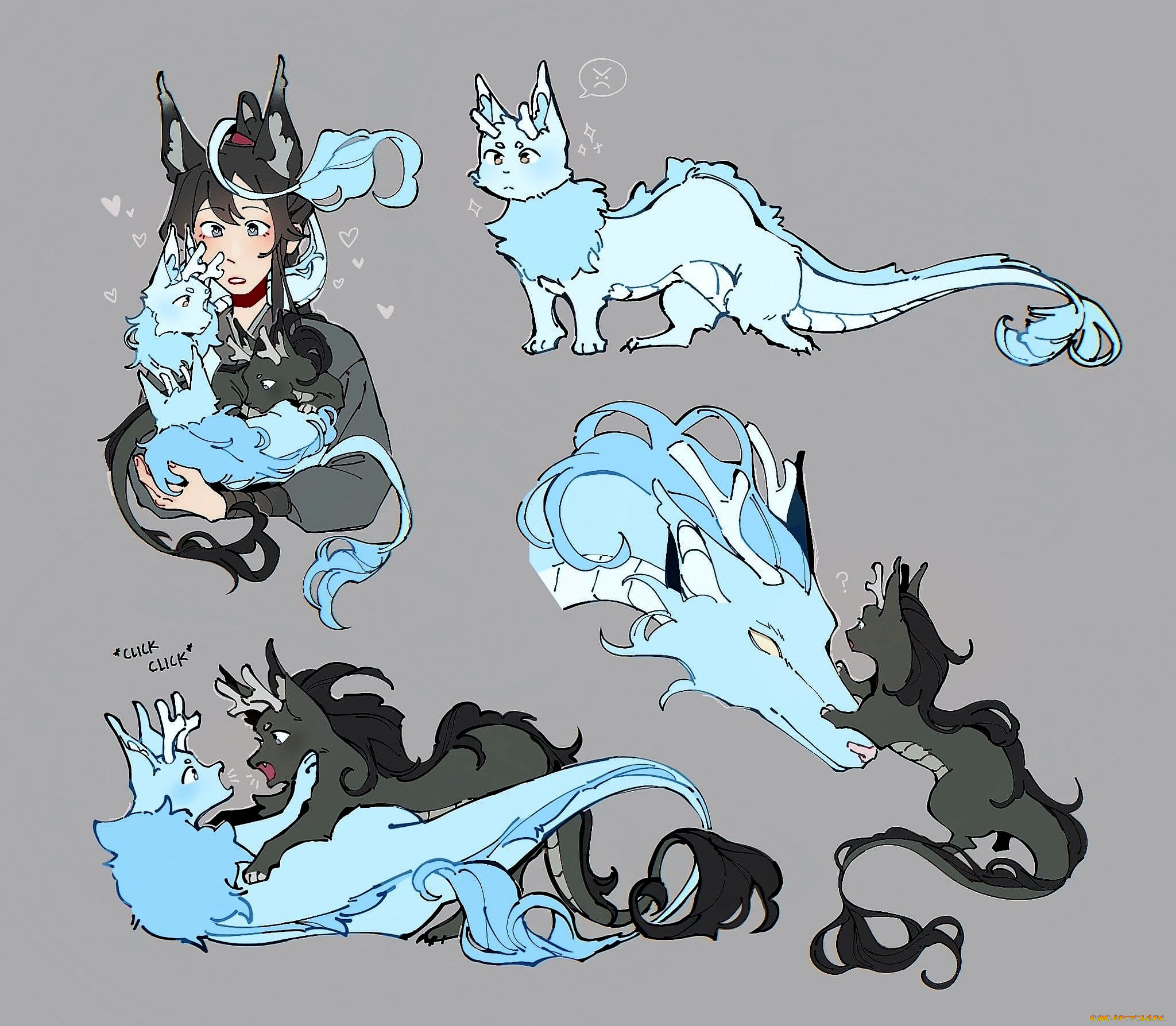 аниме, mo, dao, zu, shi, вэй, усянь, лань, ванцзы, драконы