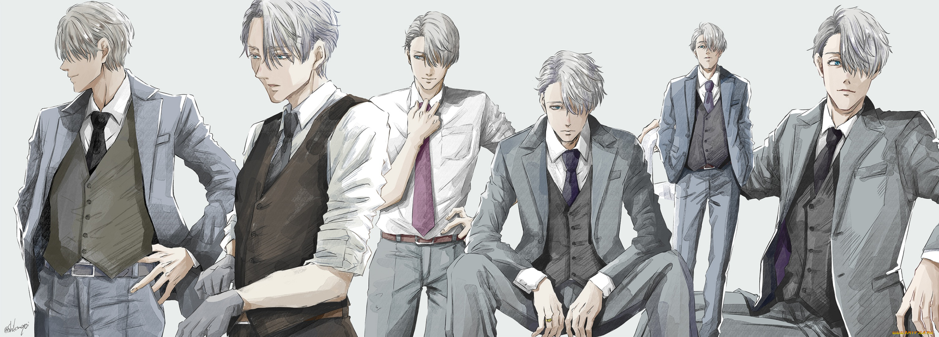 аниме, yuri, on, ice, victor, nikiforov