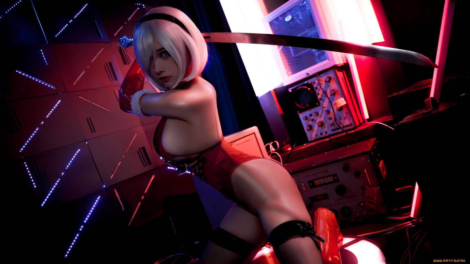 nian, nian_d, девушки, -, креатив, , косплей, automata, nier