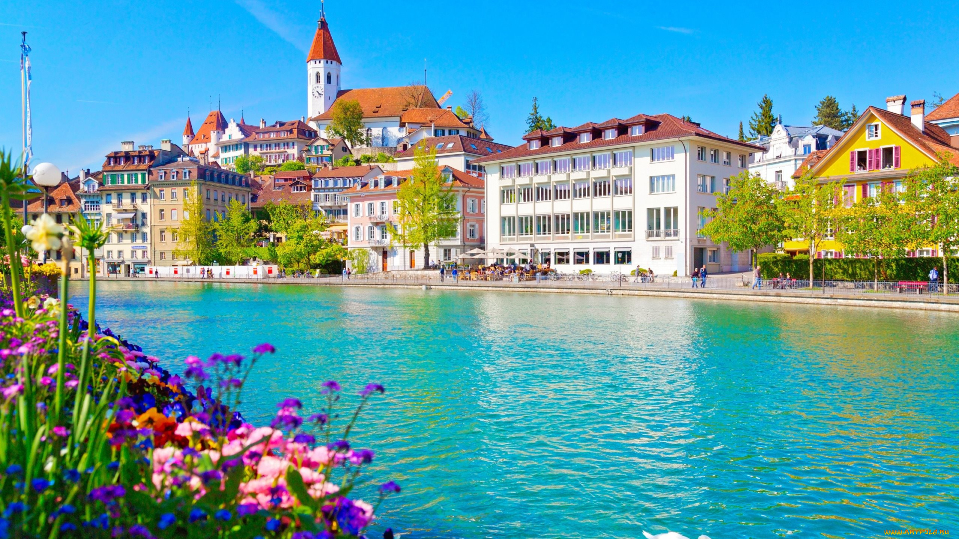 thun, switzerland, города, -, улицы, , площади, , набережные