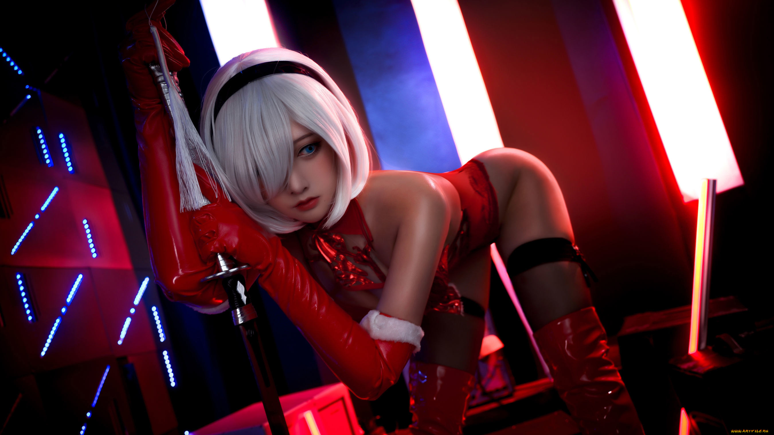 nian, nian_d, девушки, -, креатив, , косплей, automata, nier