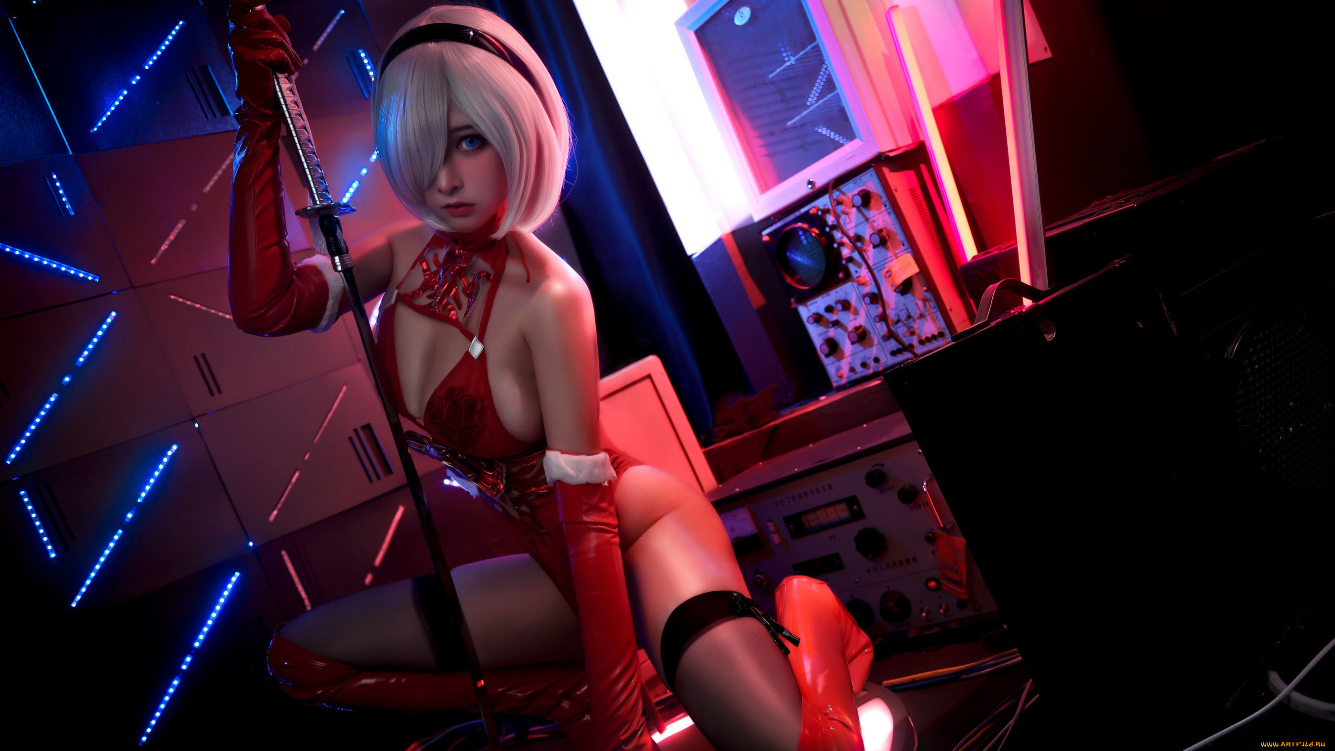 nian, nian_d, девушки, -, креатив, , косплей, automata, nier