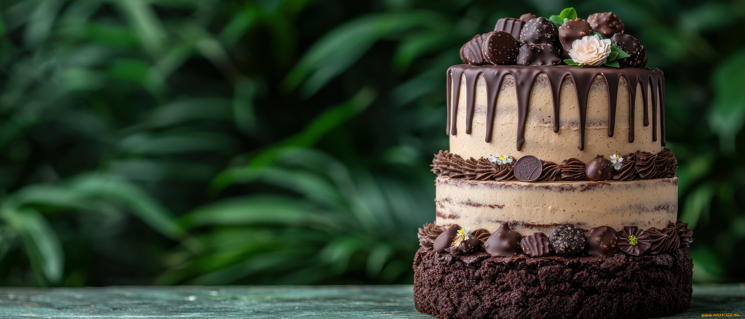 3д, графика, еда-, food, торт, шоколадный
