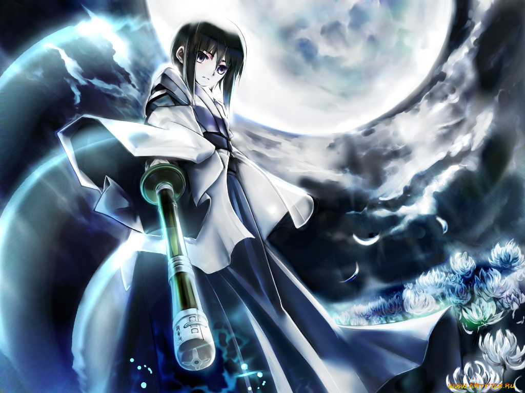 аниме, bamboo, blade