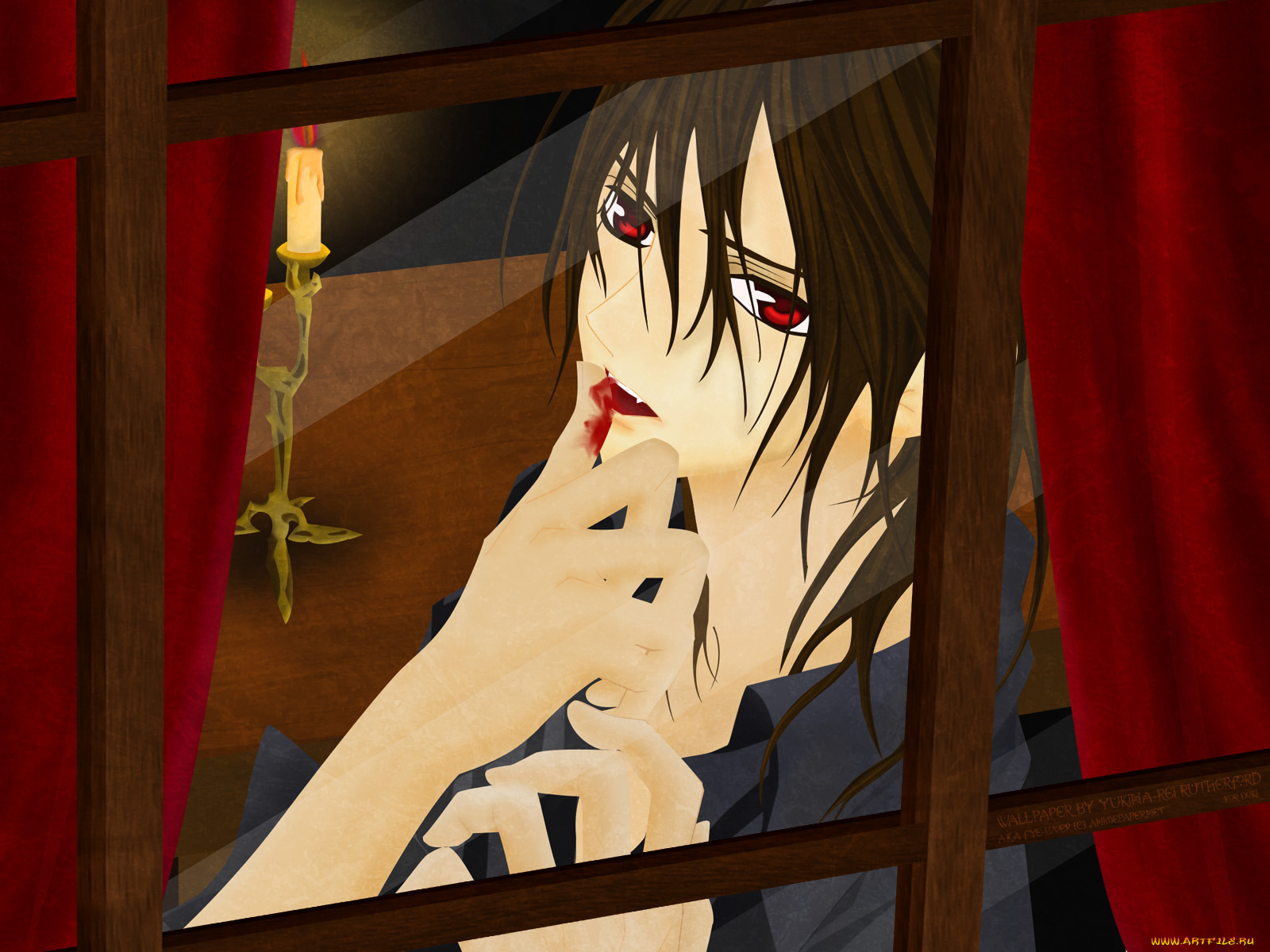 аниме, vampire, knight