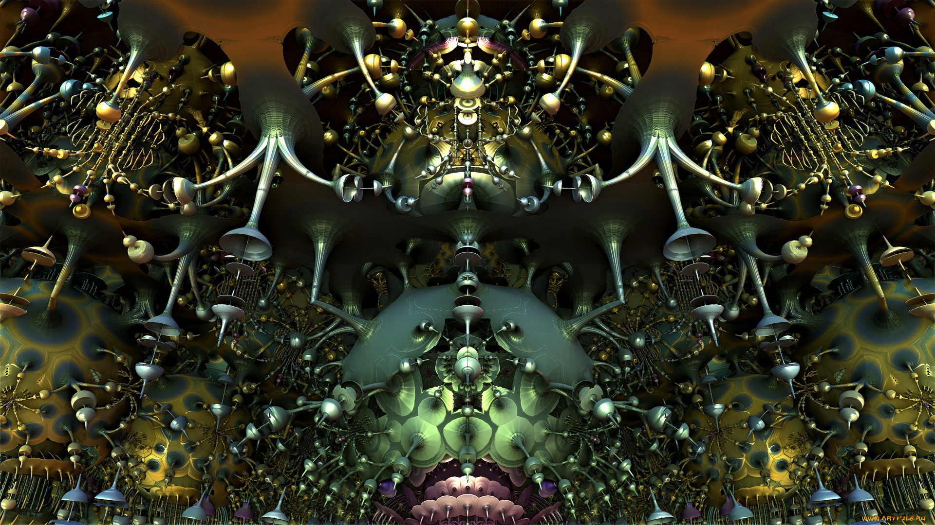 3д, графика, fractal, фракталы, абстракции