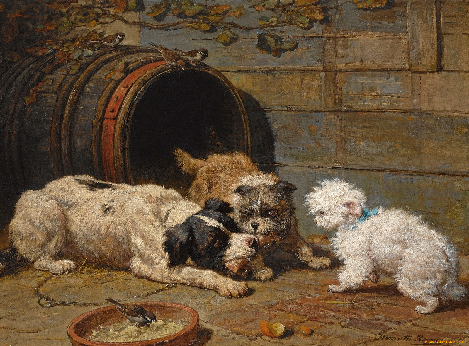 рисованные, henriette, ronner, knip, ronner-knip