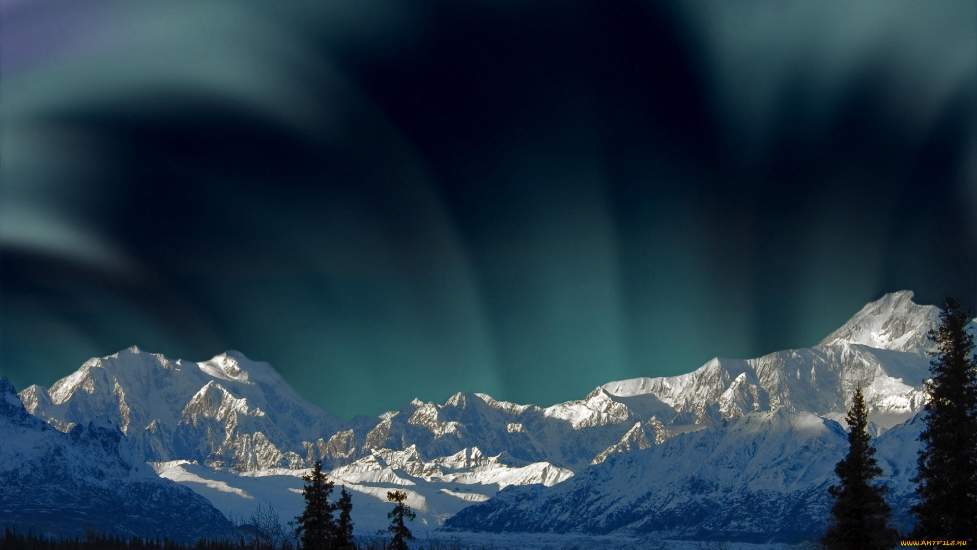 природа, северное, сияние