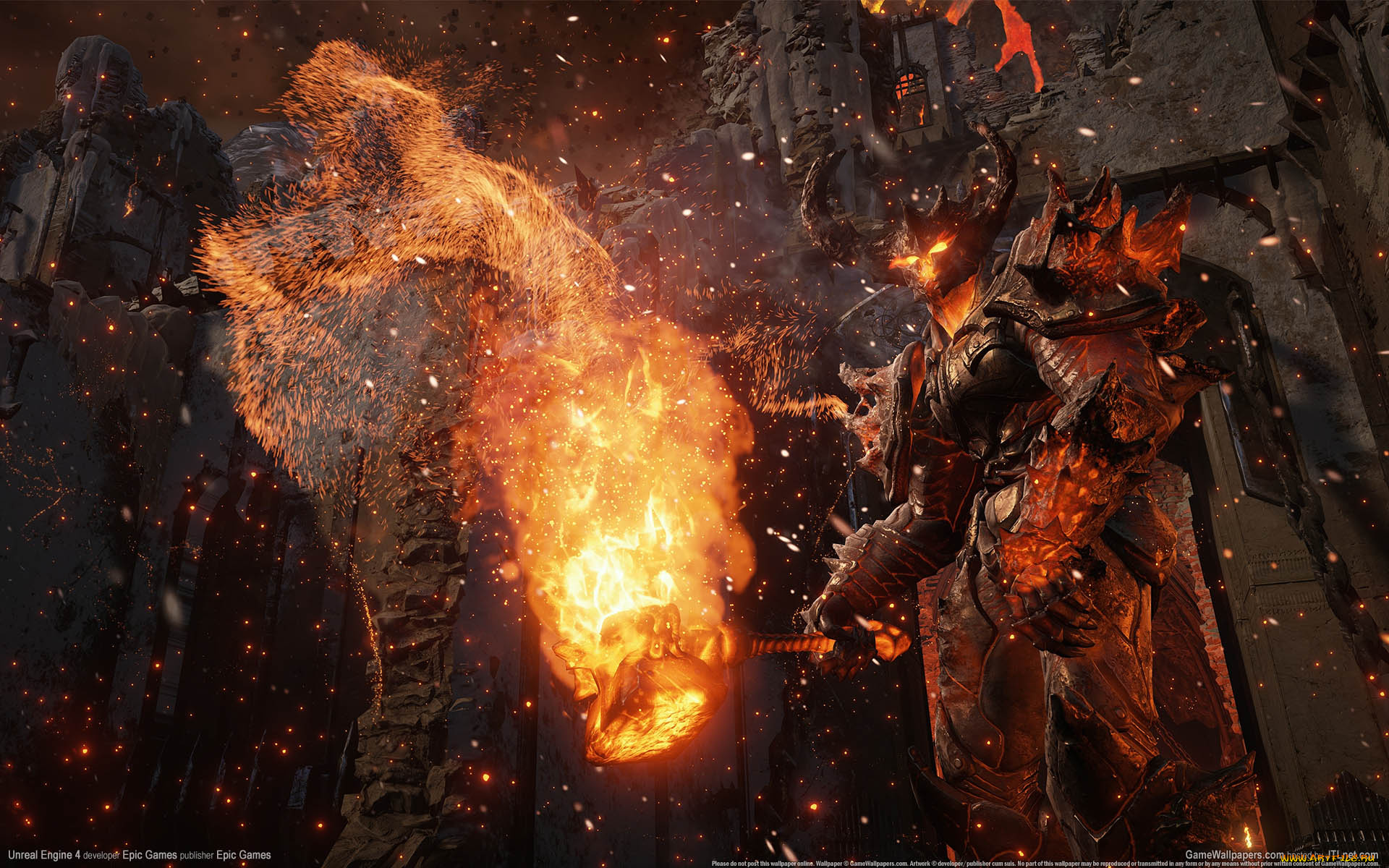 unreal, engine, видео, игры, демон, магия