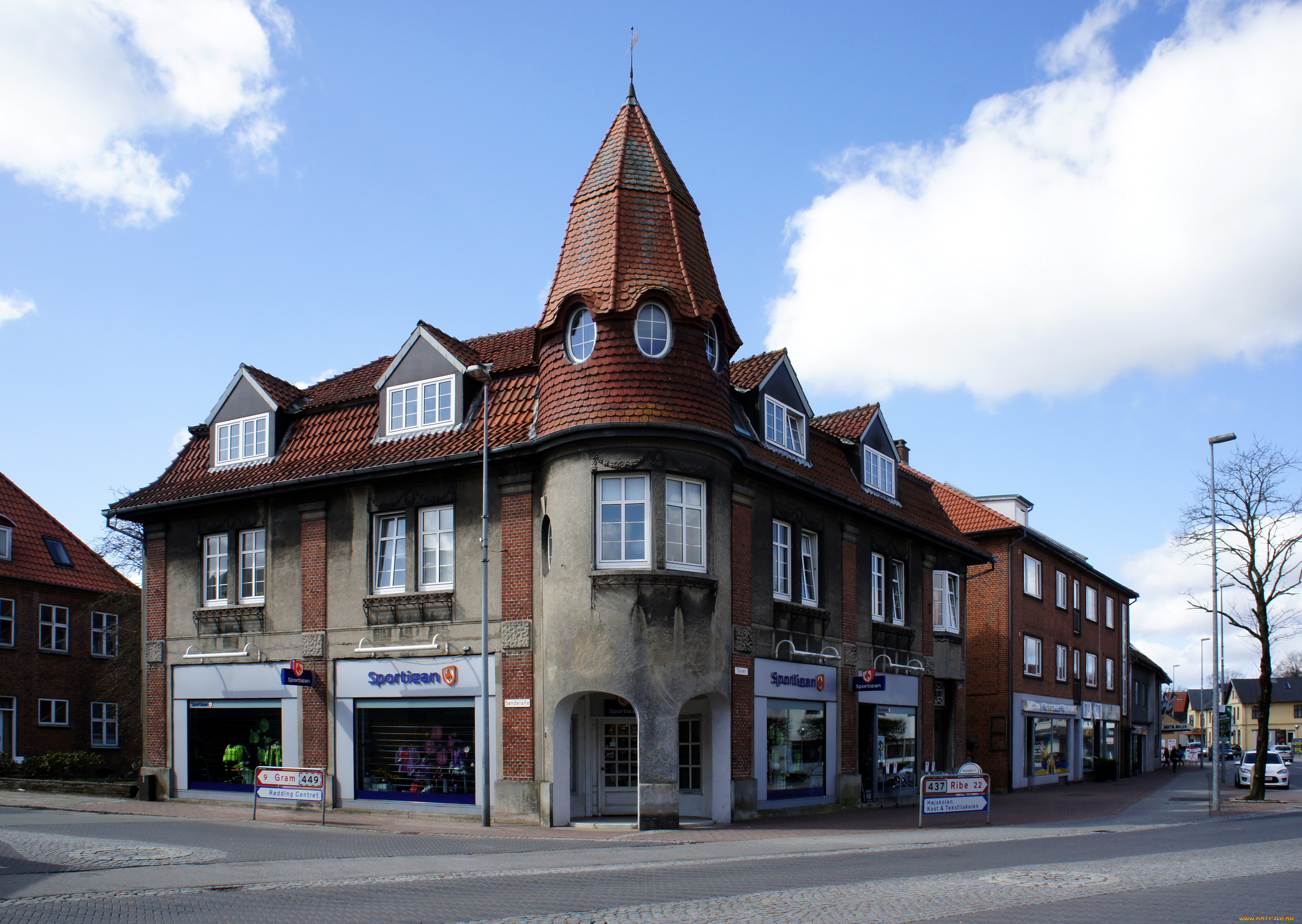 города, здания, дома, облака, дом