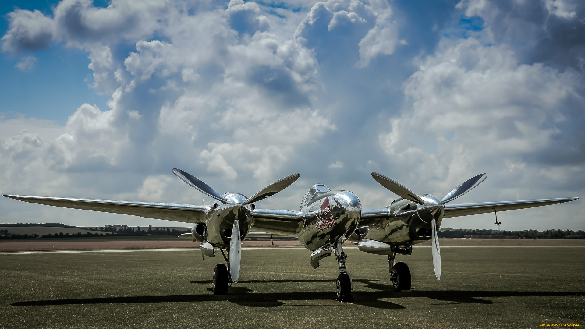авиация, другое, газон, пропеллер