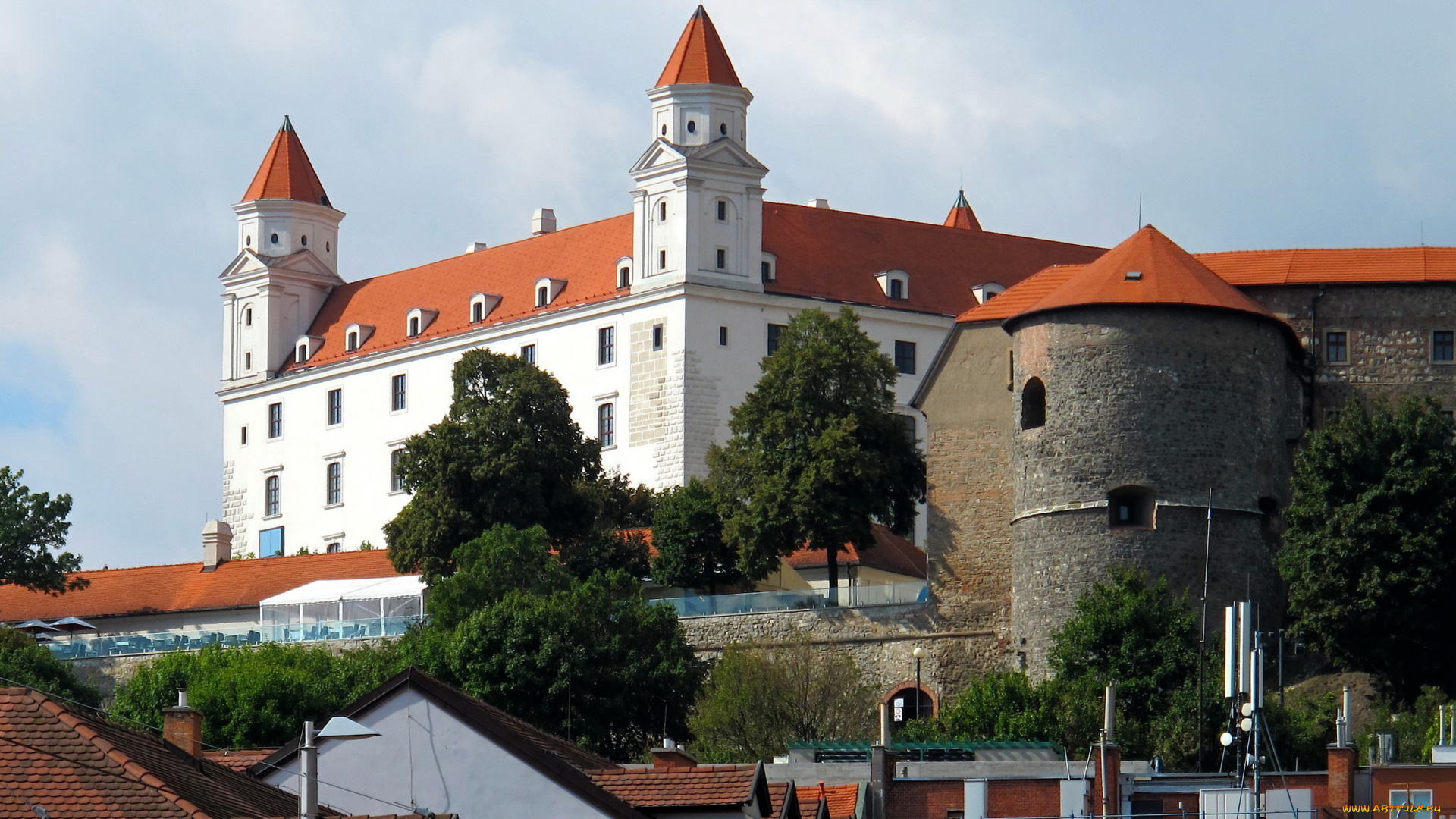 города, столицы, государств, братислава, словакия, дома