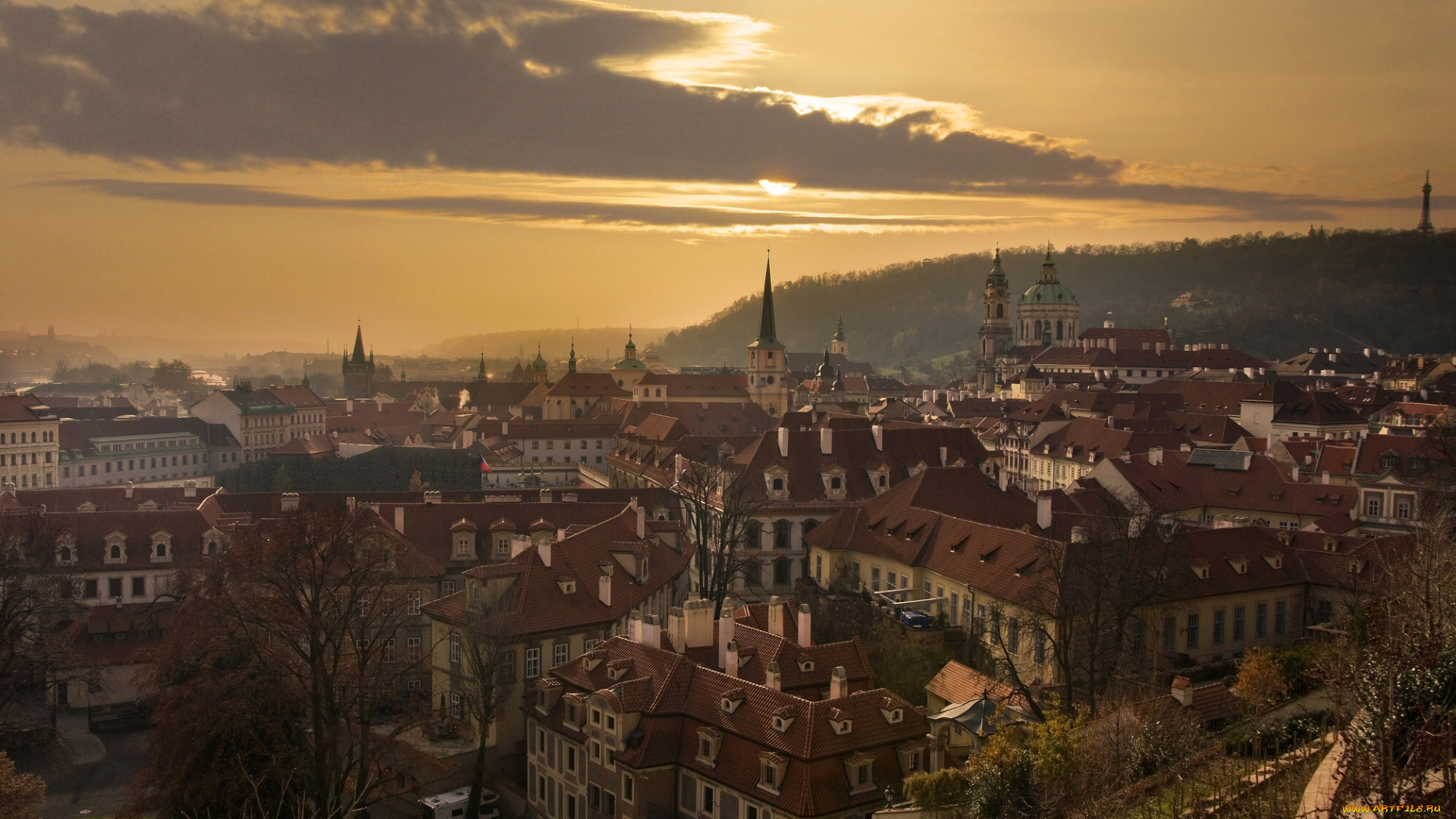 prague, czech, republic, города, прага, Чехия, панорама, здания