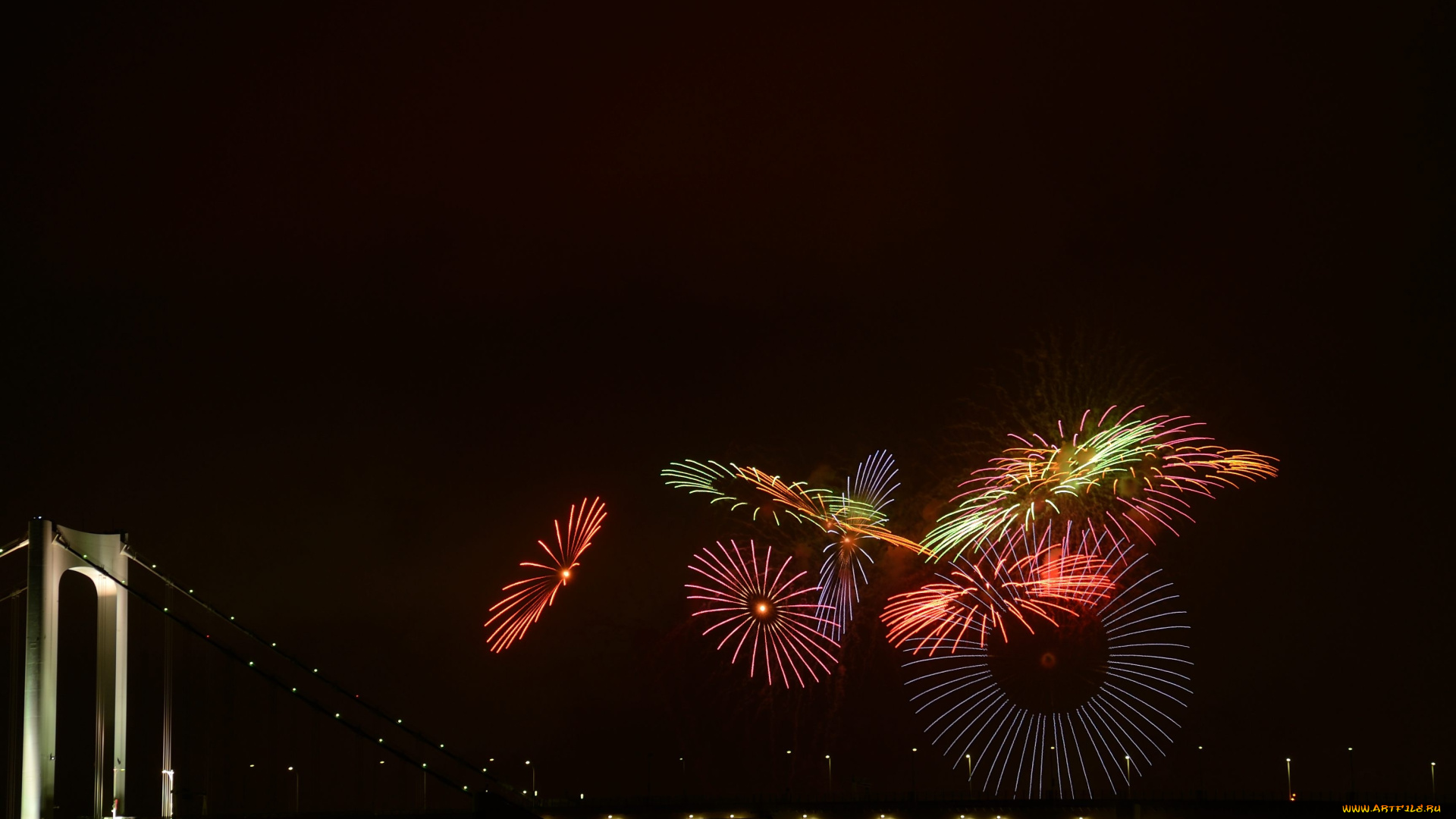 разное, салюты, фейерверки, праздник