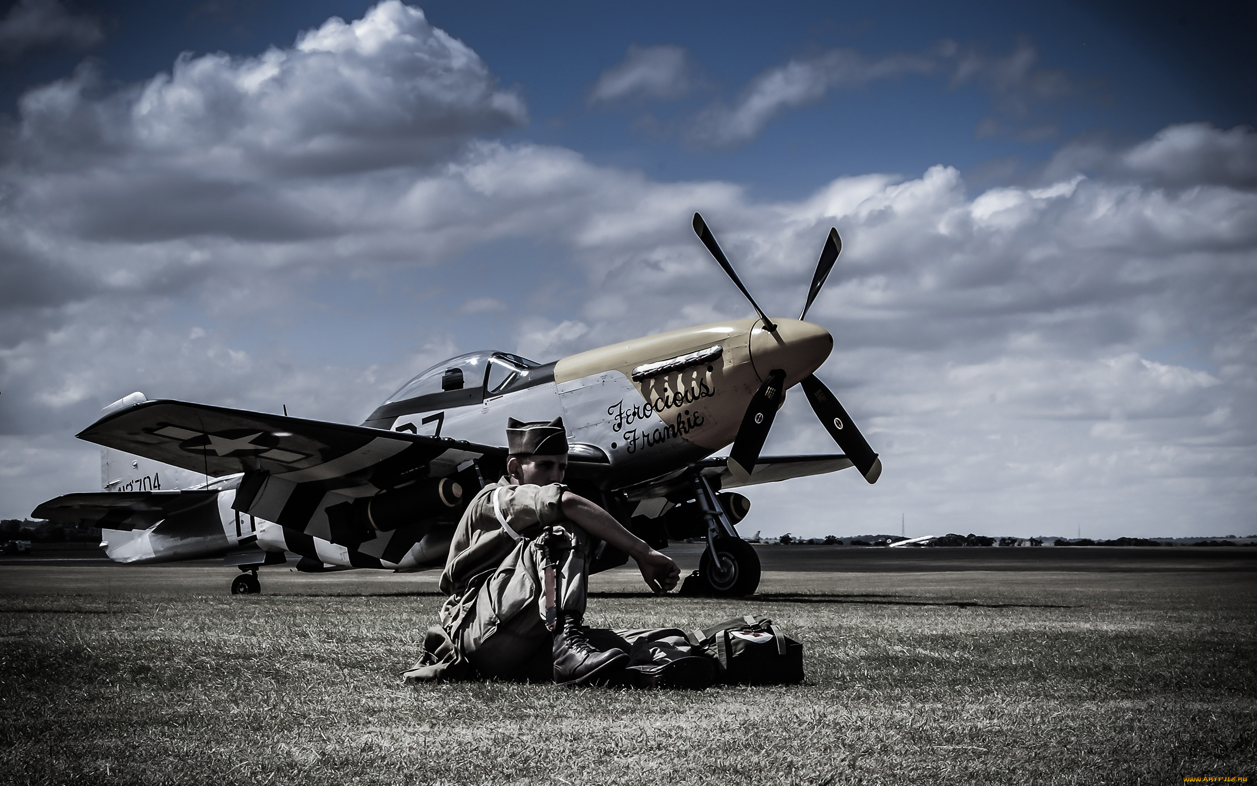 авиация, лёгкие, одномоторные, самолёты, пилот, пропеллер, north, american, p-51, mustang