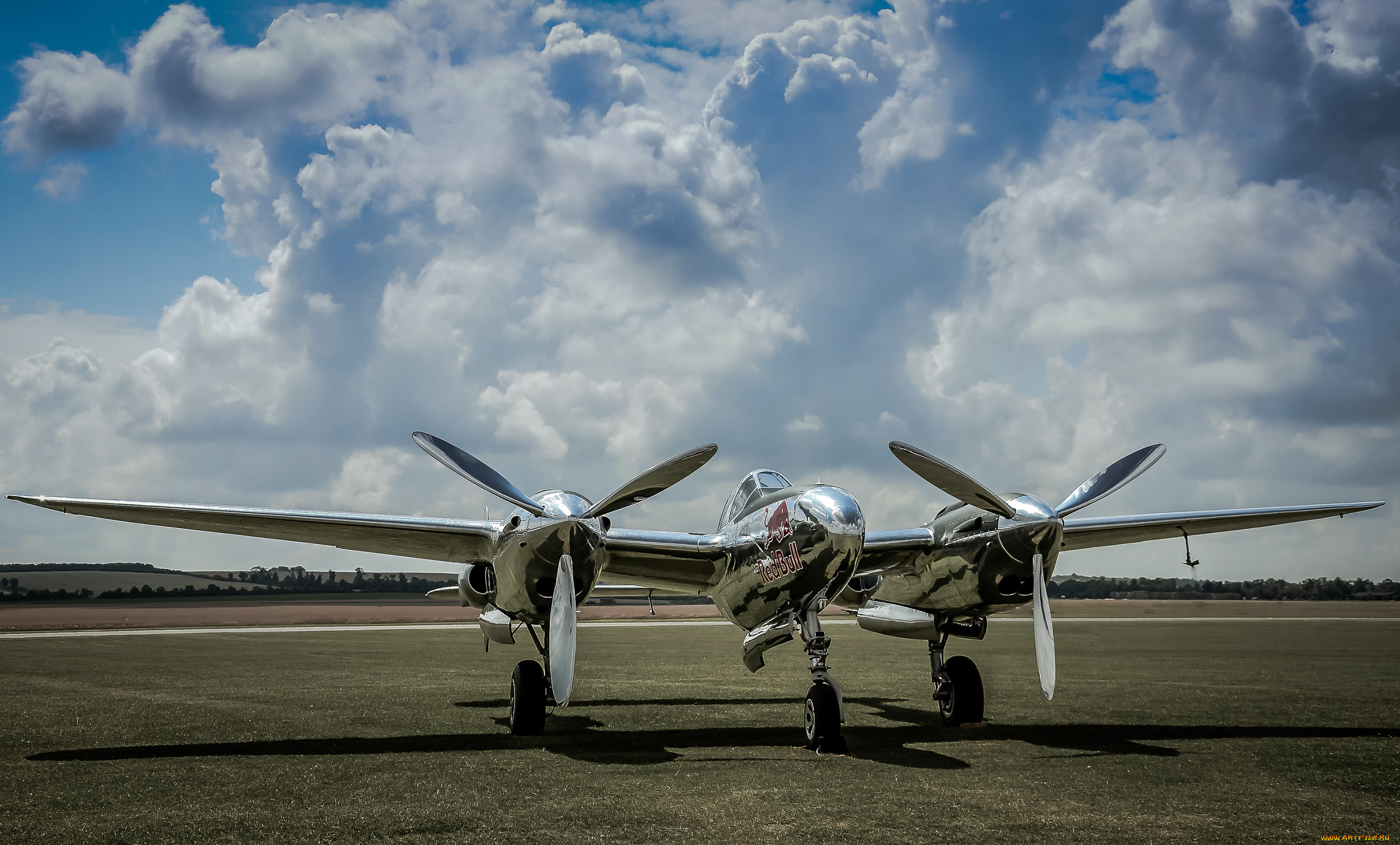 авиация, другое, газон, пропеллер