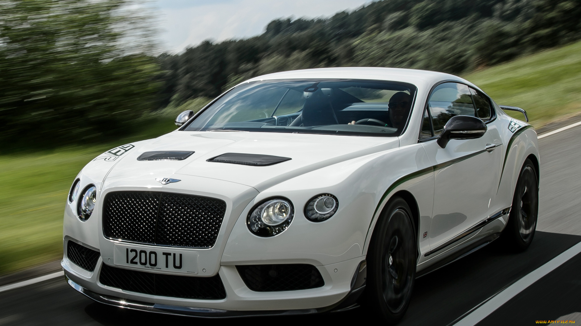 автомобили, bentley, 2014г, gt3-r, continental, светлый