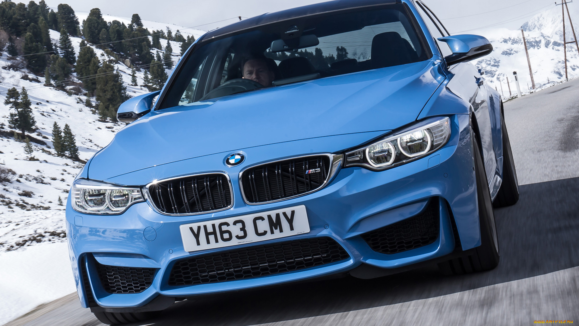 автомобили, bmw, 2014г, uk-spec, f80, m3, синий