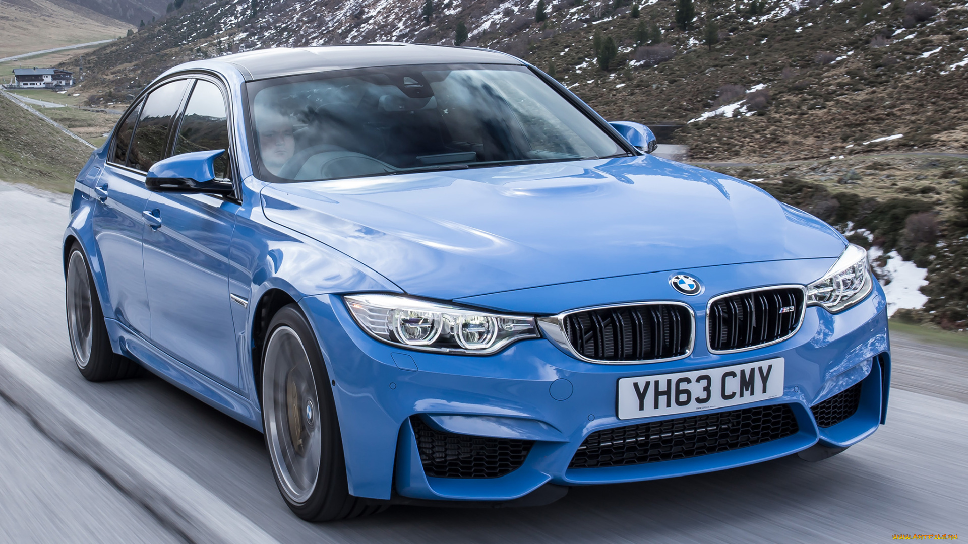 автомобили, bmw, f80, uk-spec, синий, 2014г, m3