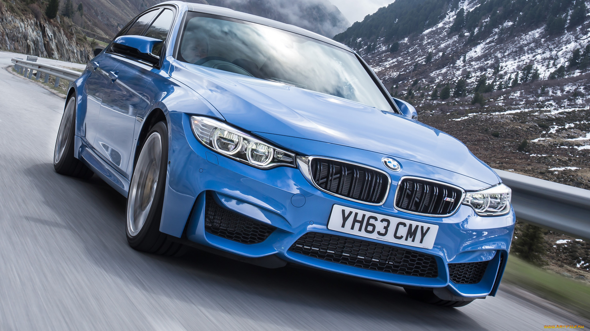 автомобили, bmw, uk-spec, синий, m3, 2014г, f80