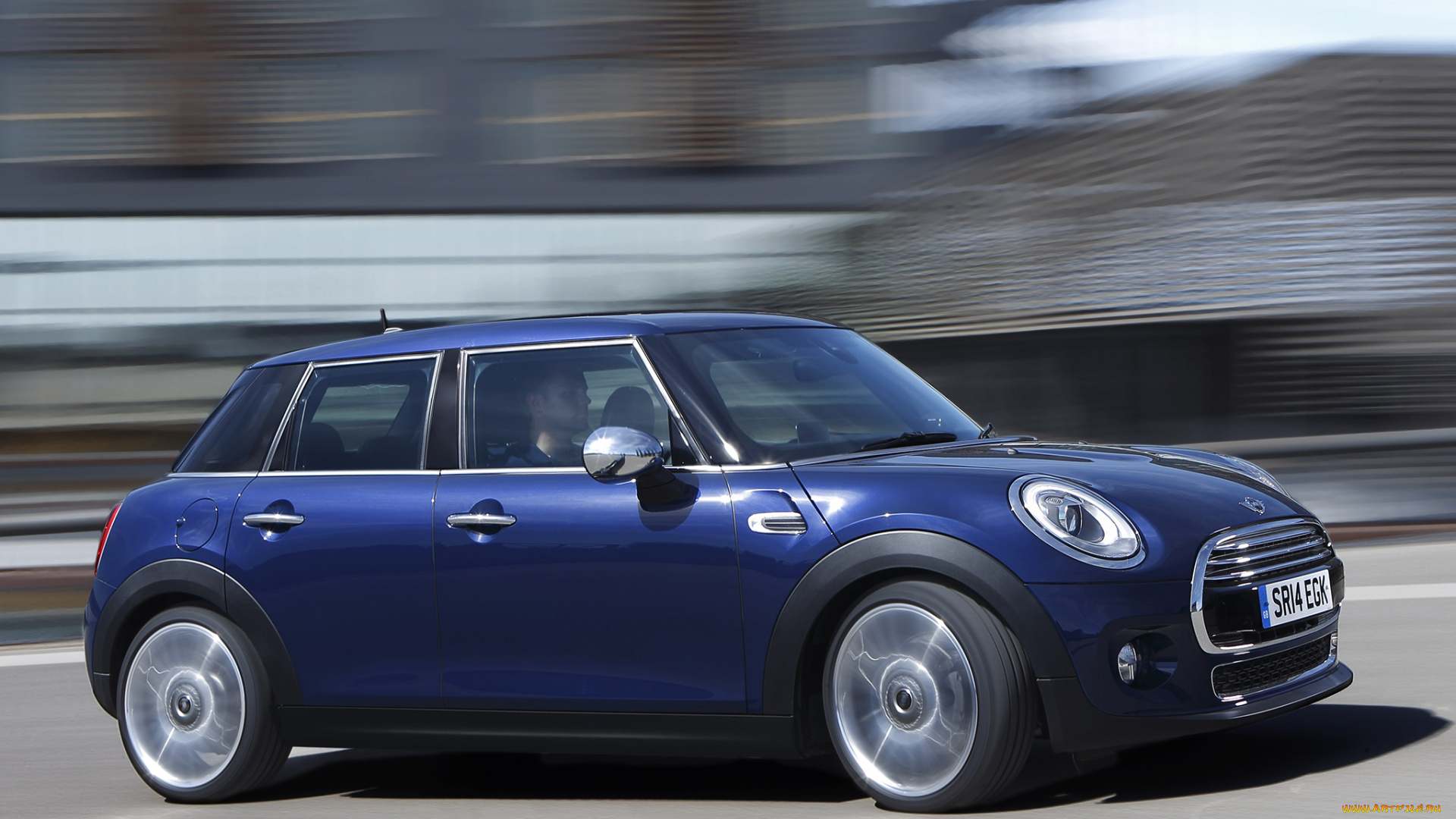 автомобили, mini, cooper, d, 5-door, uk-spec, 2014г, голубой