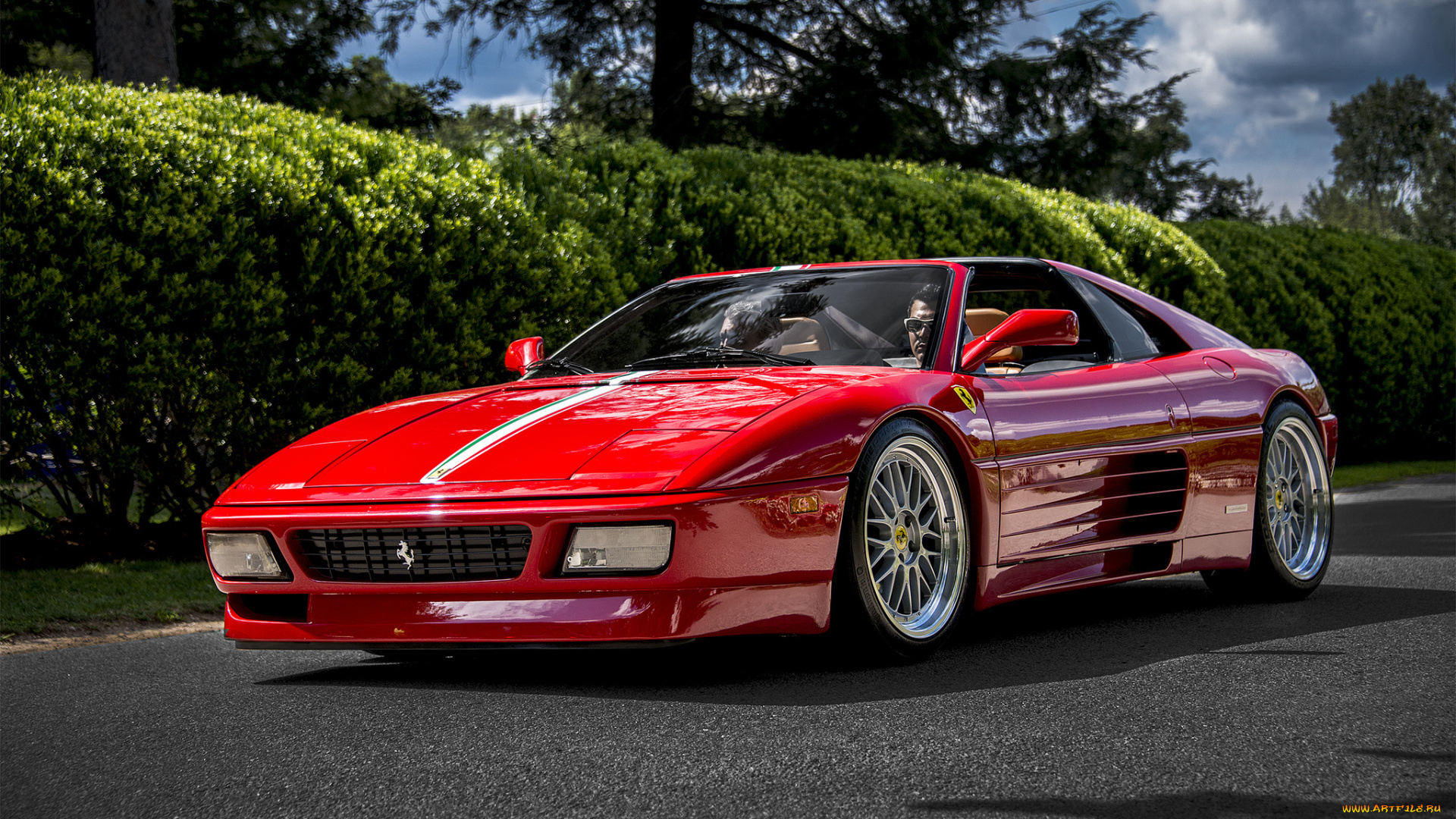 ferrari, 348, автомобили, ferrari, автопробег, выставка, автошоу