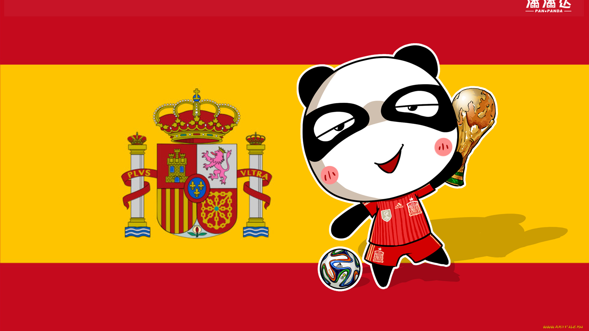 спорт, 3d, рисованные, панда, флаг, мяч, чемпионат, бразилия, 2014г
