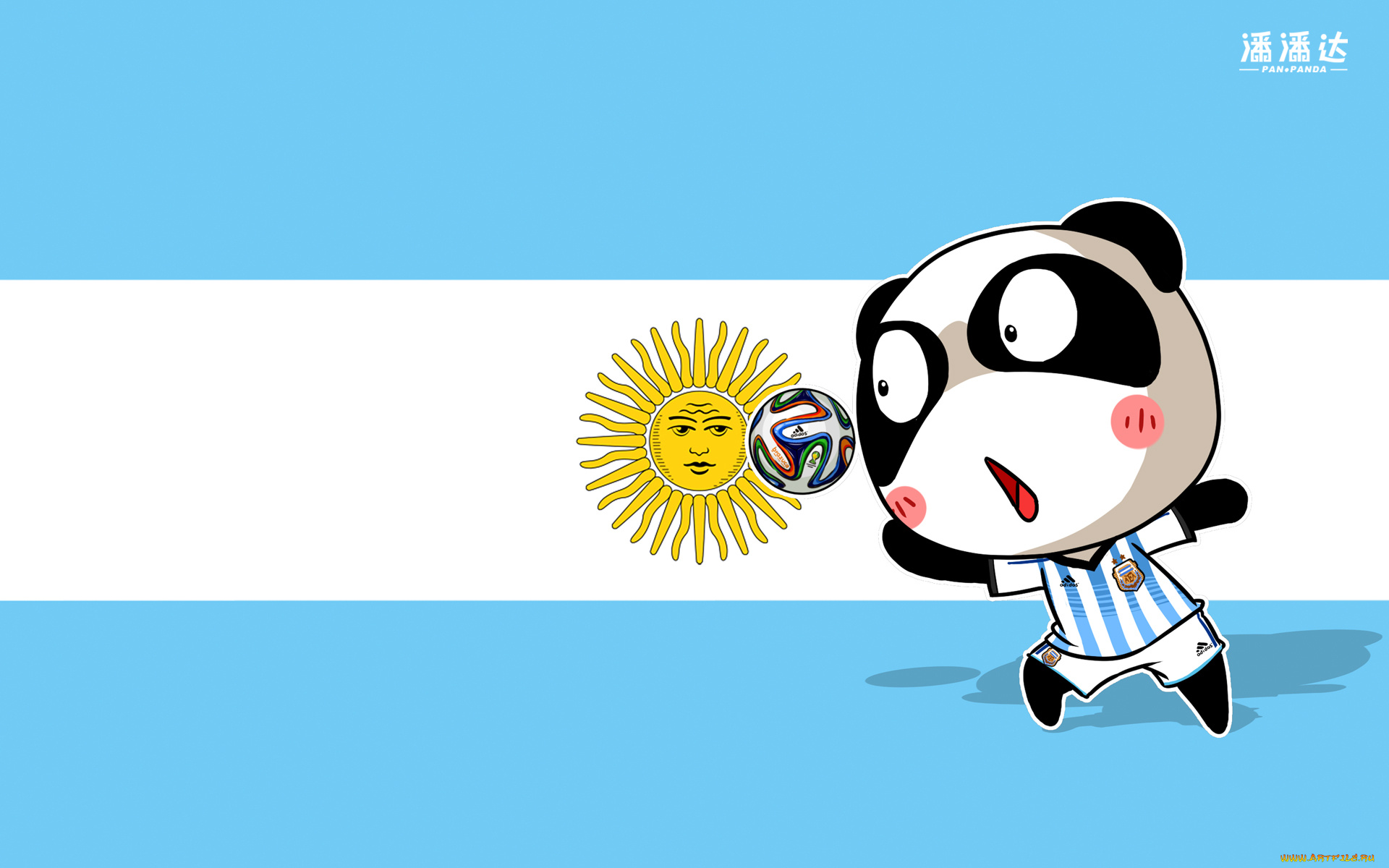 спорт, 3d, рисованные, панда, флаг, мяч, чемпионат, бразилия, 2014г