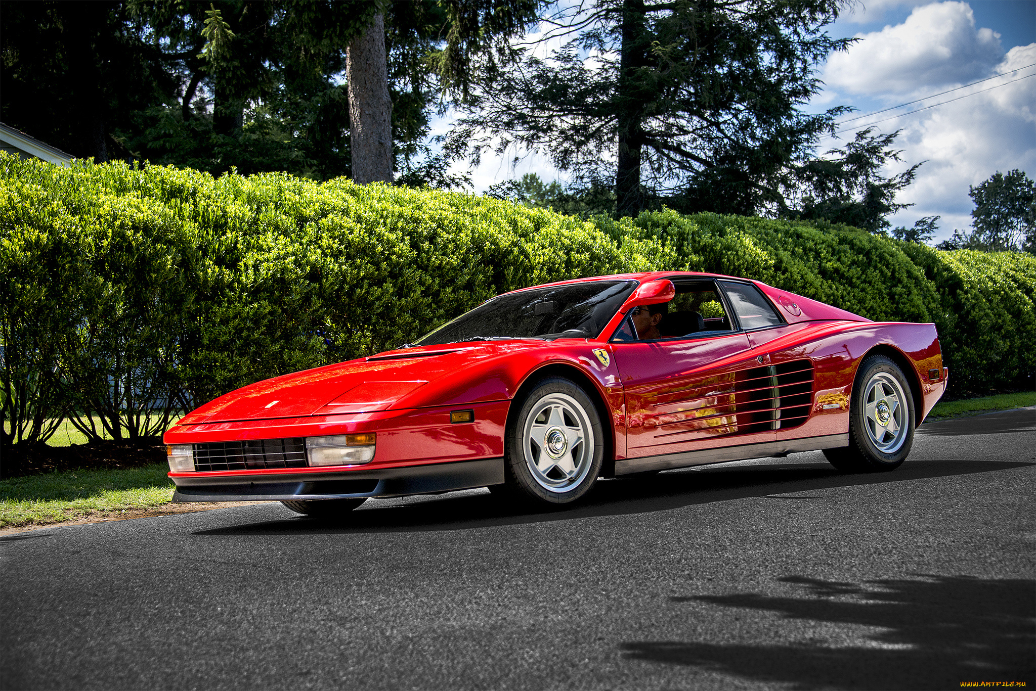 ferrari, testarossa, автомобили, ferrari, автопробег, автошоу, выставка