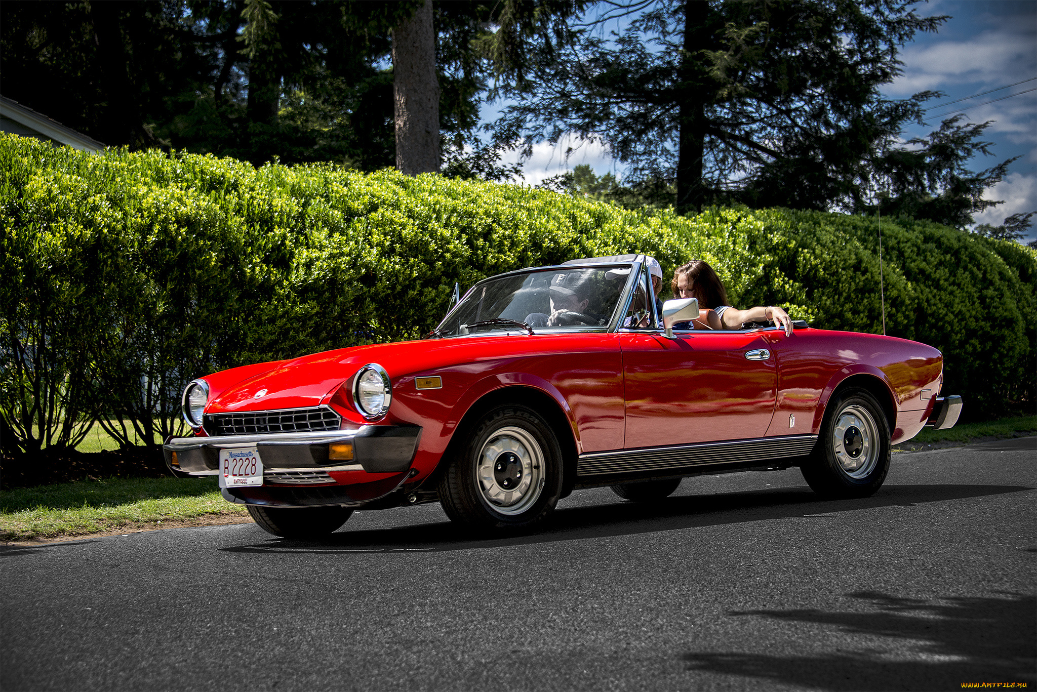 fiat, spider, автомобили, fiat, автошоу, выставка, автопробег