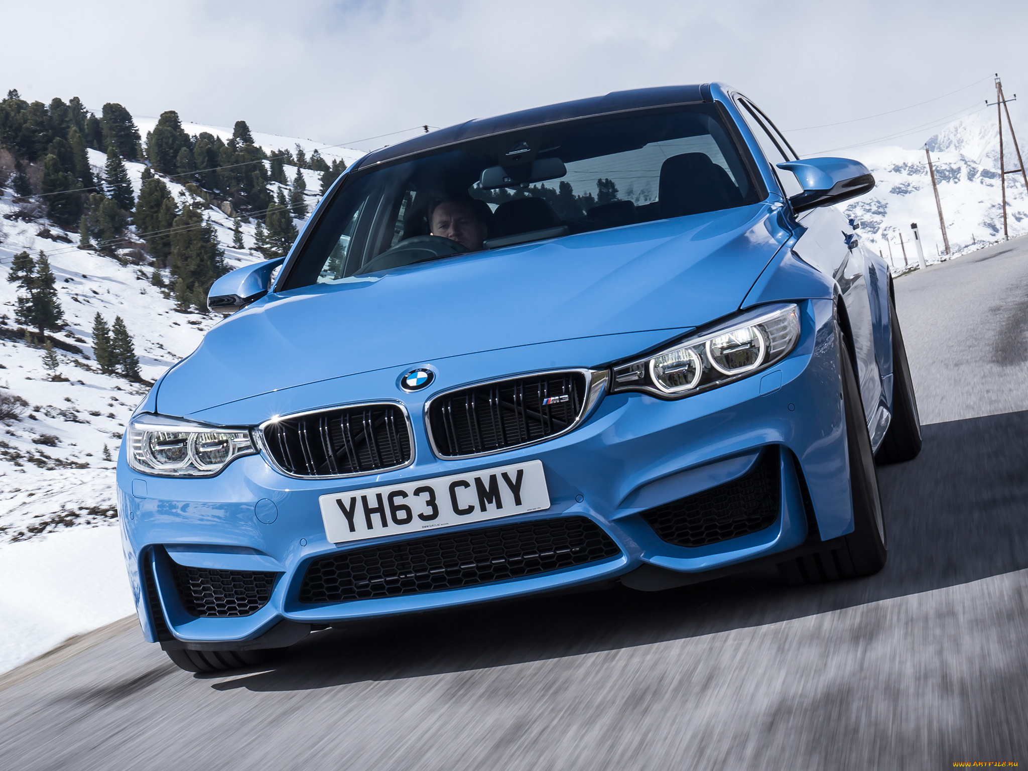 автомобили, bmw, 2014г, uk-spec, f80, m3, синий