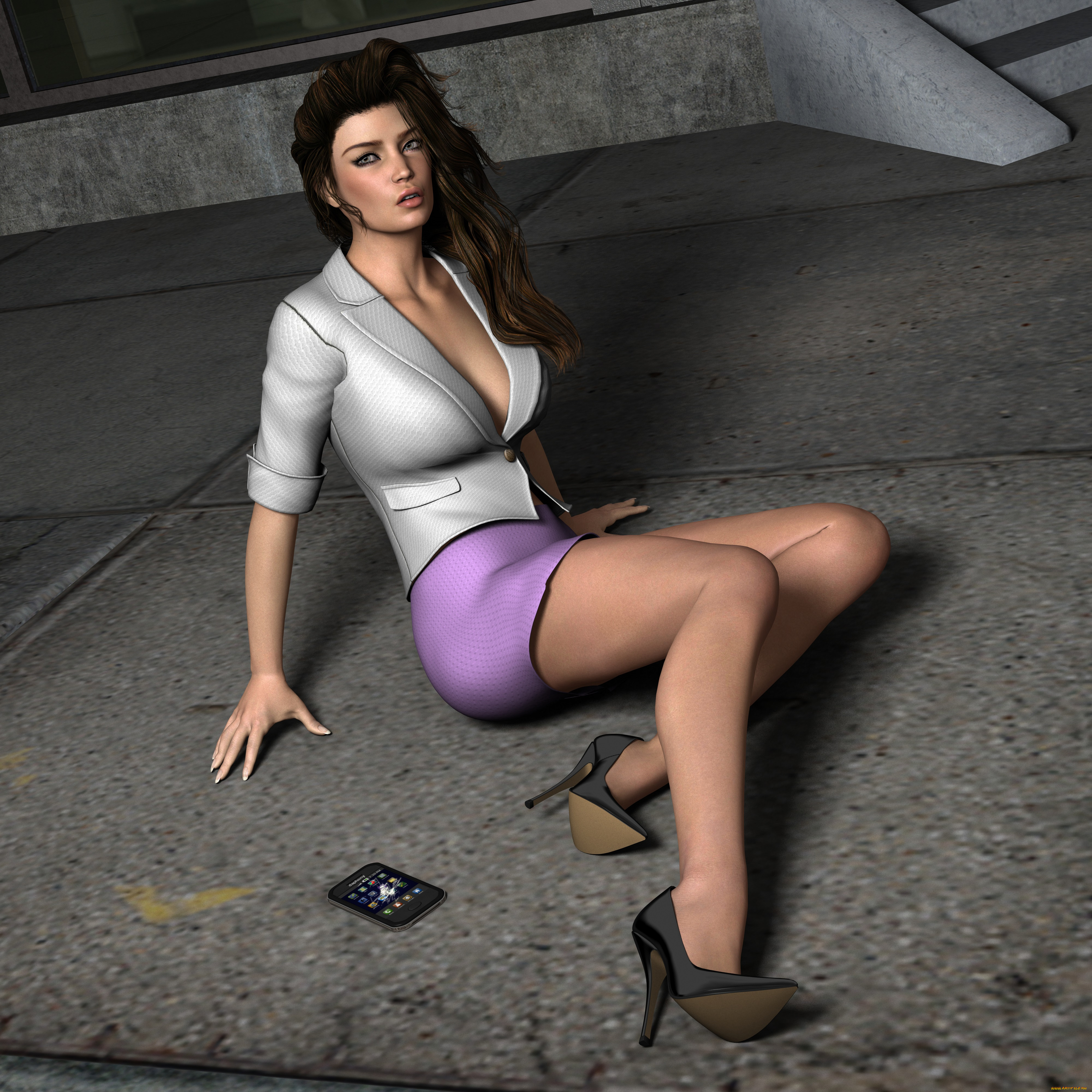 reporter, 3д, графика, люди, , people, девушка, взгляд