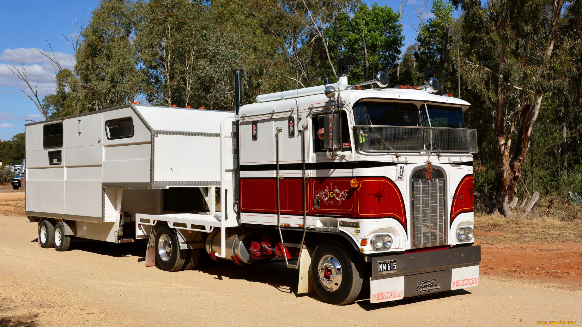 автомобили, kenworth, тягач, седельный, грузовик, тяжелый