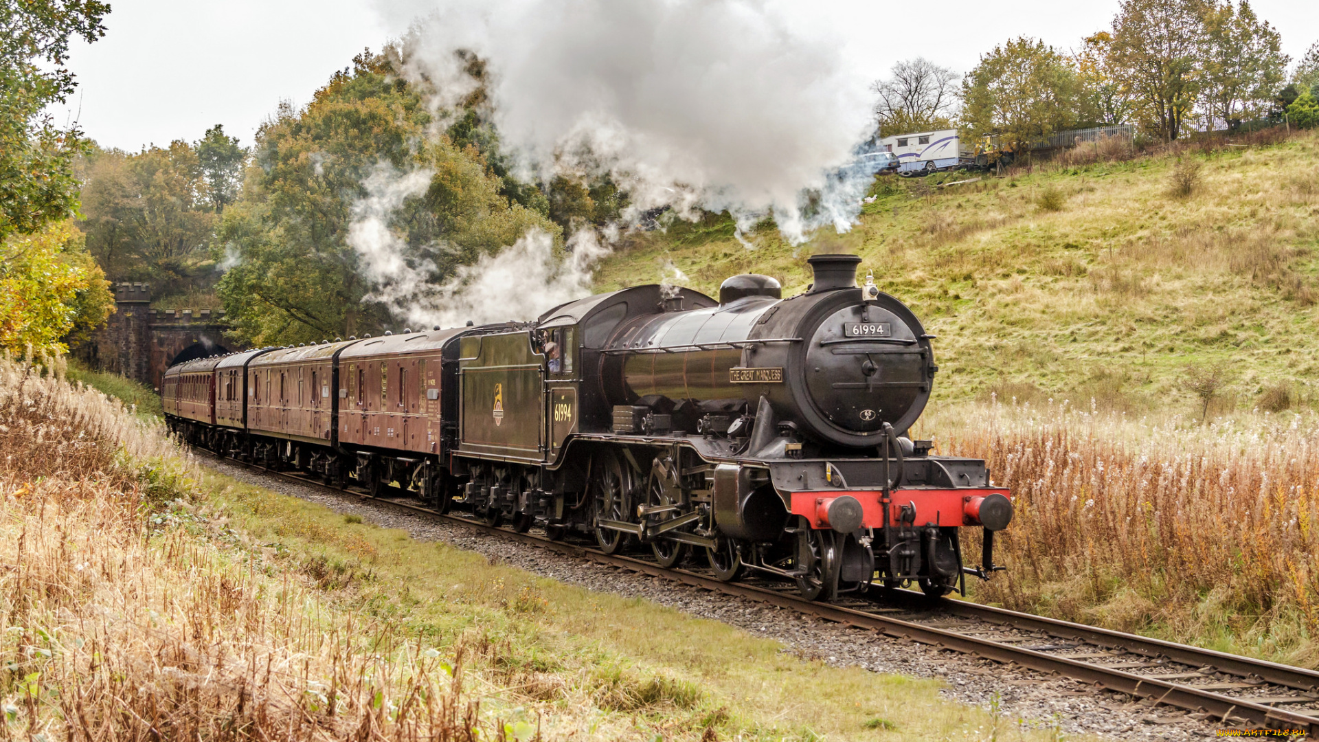 техника, паровозы, дорога, железная, паровоз, рельсы