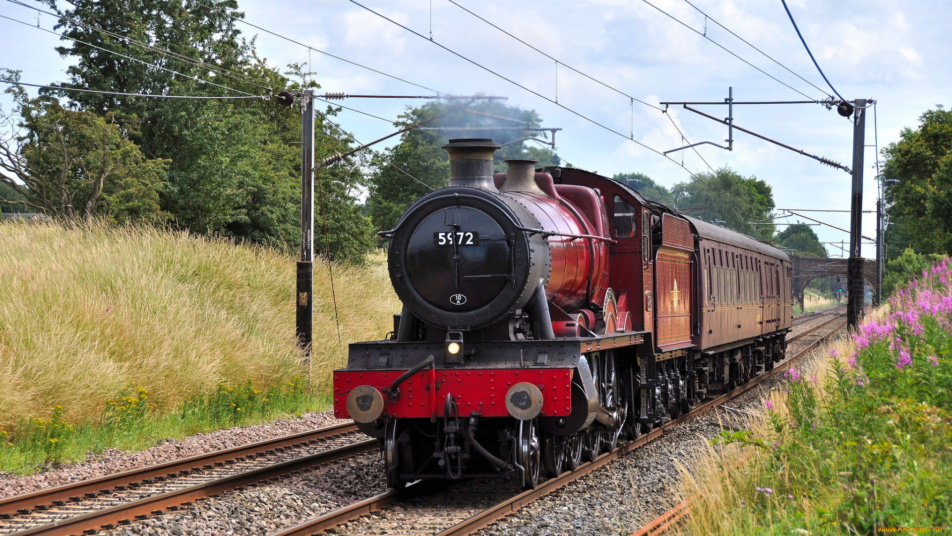 техника, паровозы, паровоз, рельсы, дорога, железная