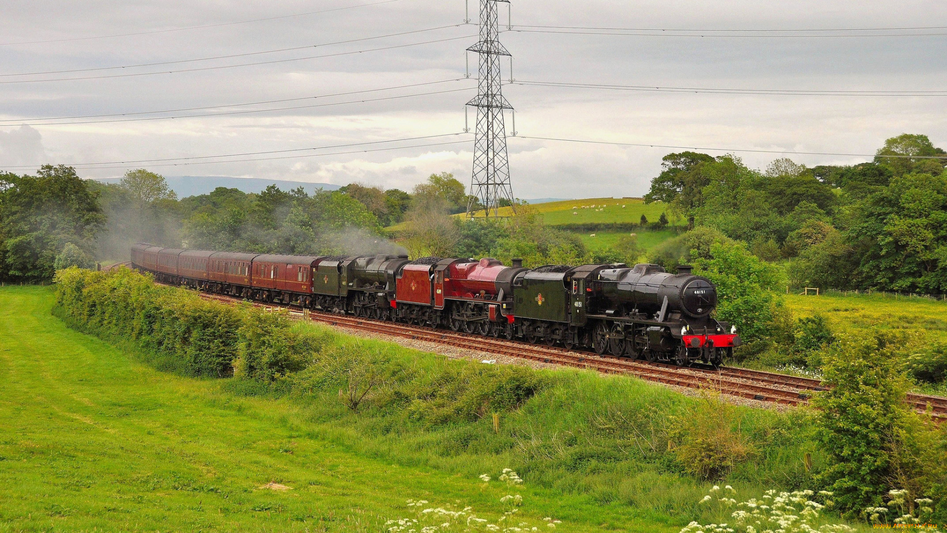 техника, паровозы, паровоз, рельсы, дорога, железная