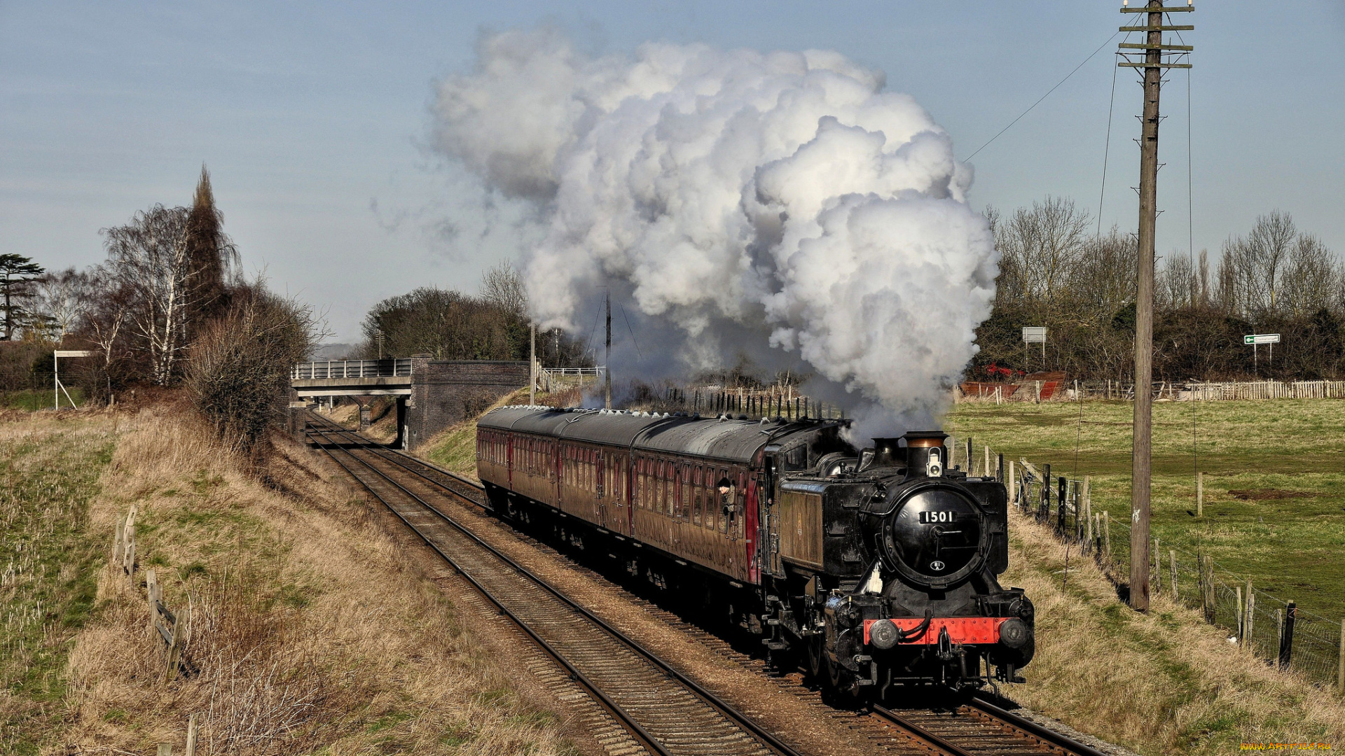 техника, паровозы, паровоз, рельсы, железная, дорога