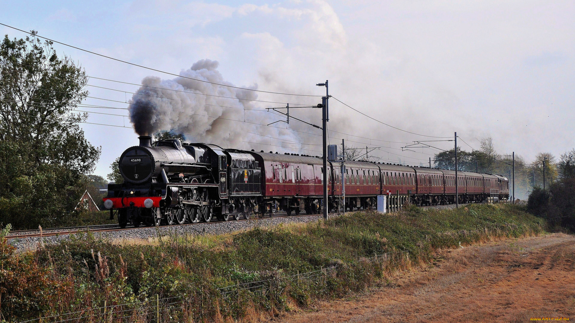 техника, паровозы, рельсы, дорога, железная, паровоз