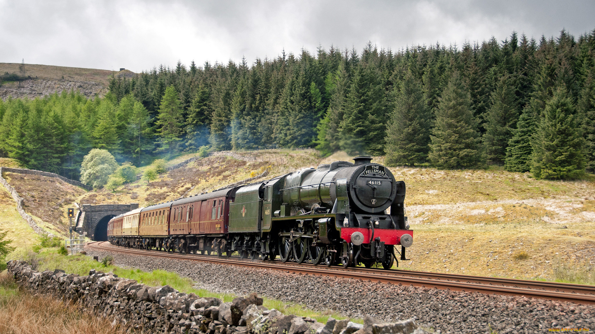 техника, паровозы, железная, дорога, паровоз, рельсы