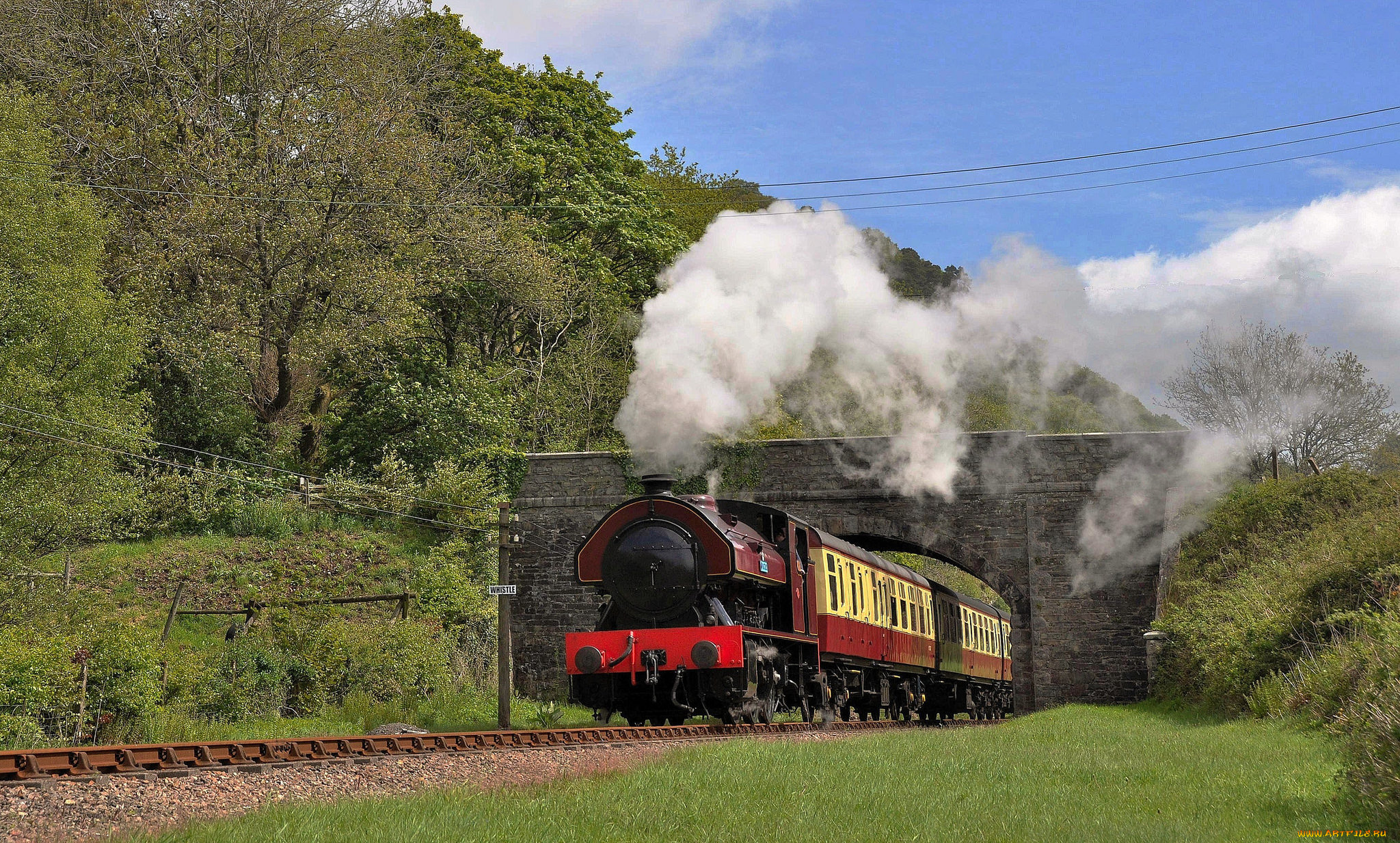 техника, паровозы, рельсы, дорога, железная, паровоз