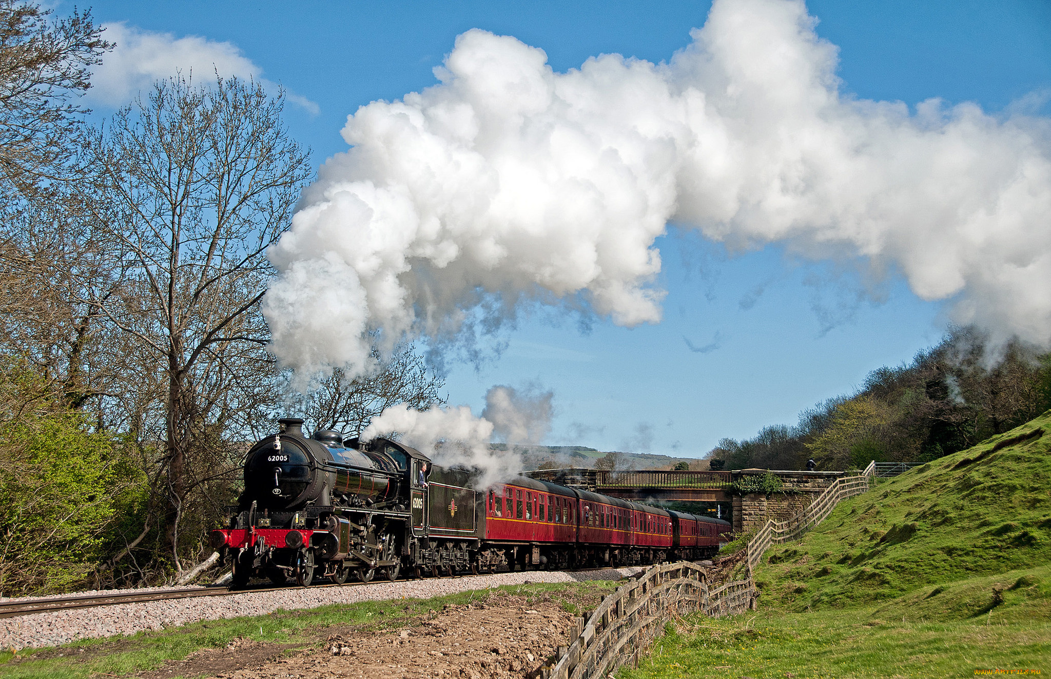 техника, паровозы, паровоз, рельсы, дорога, железная
