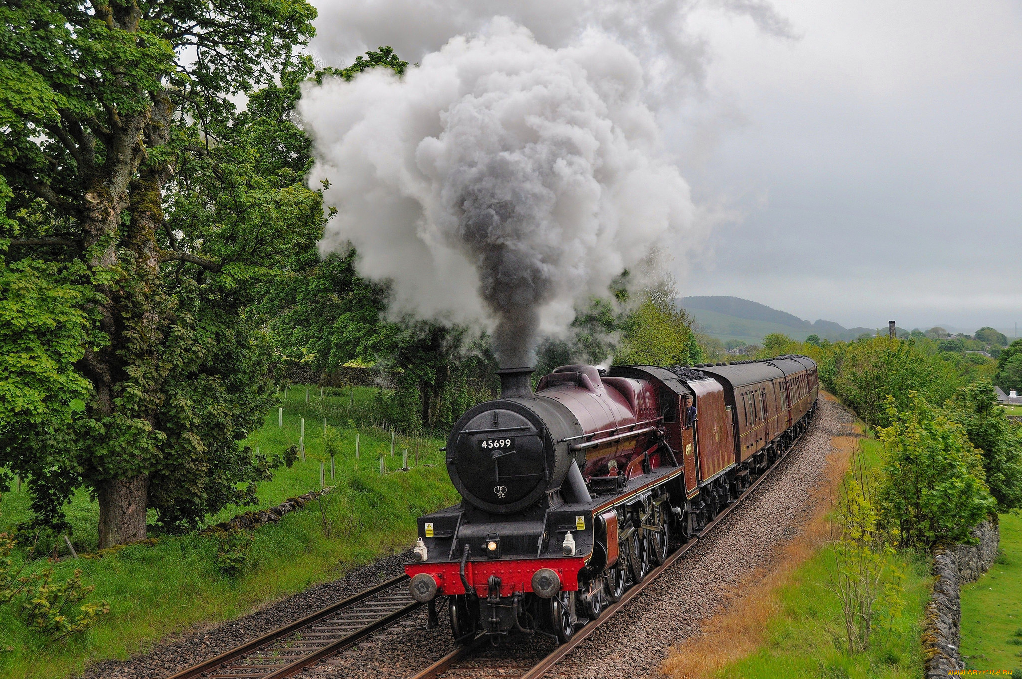 техника, паровозы, паровоз, дорога, рельсы, железная