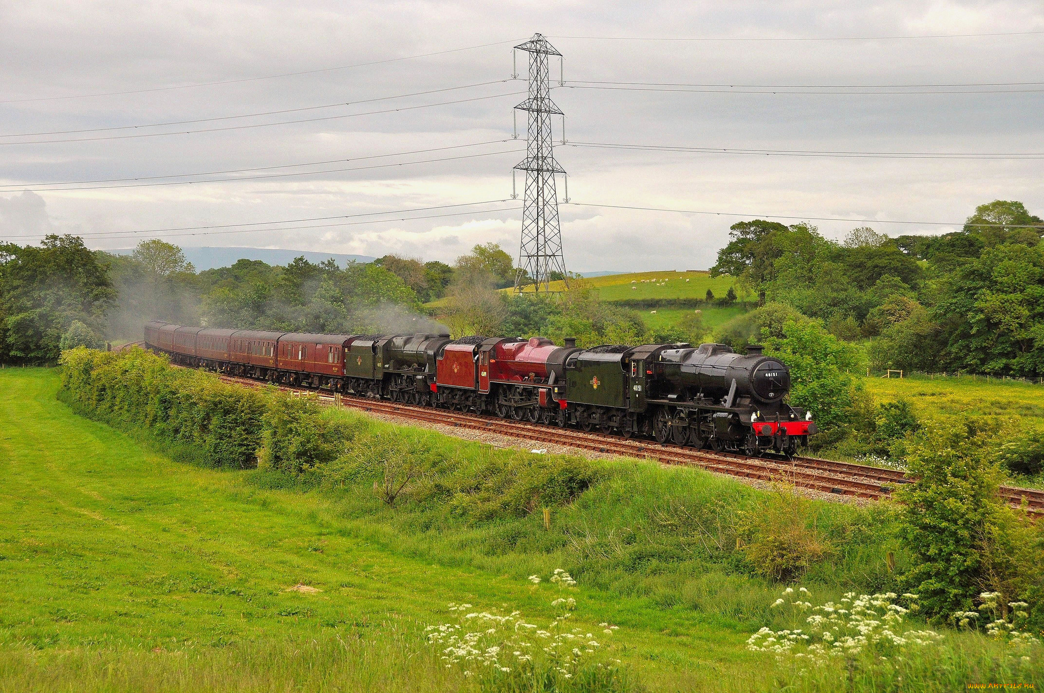 техника, паровозы, паровоз, рельсы, дорога, железная