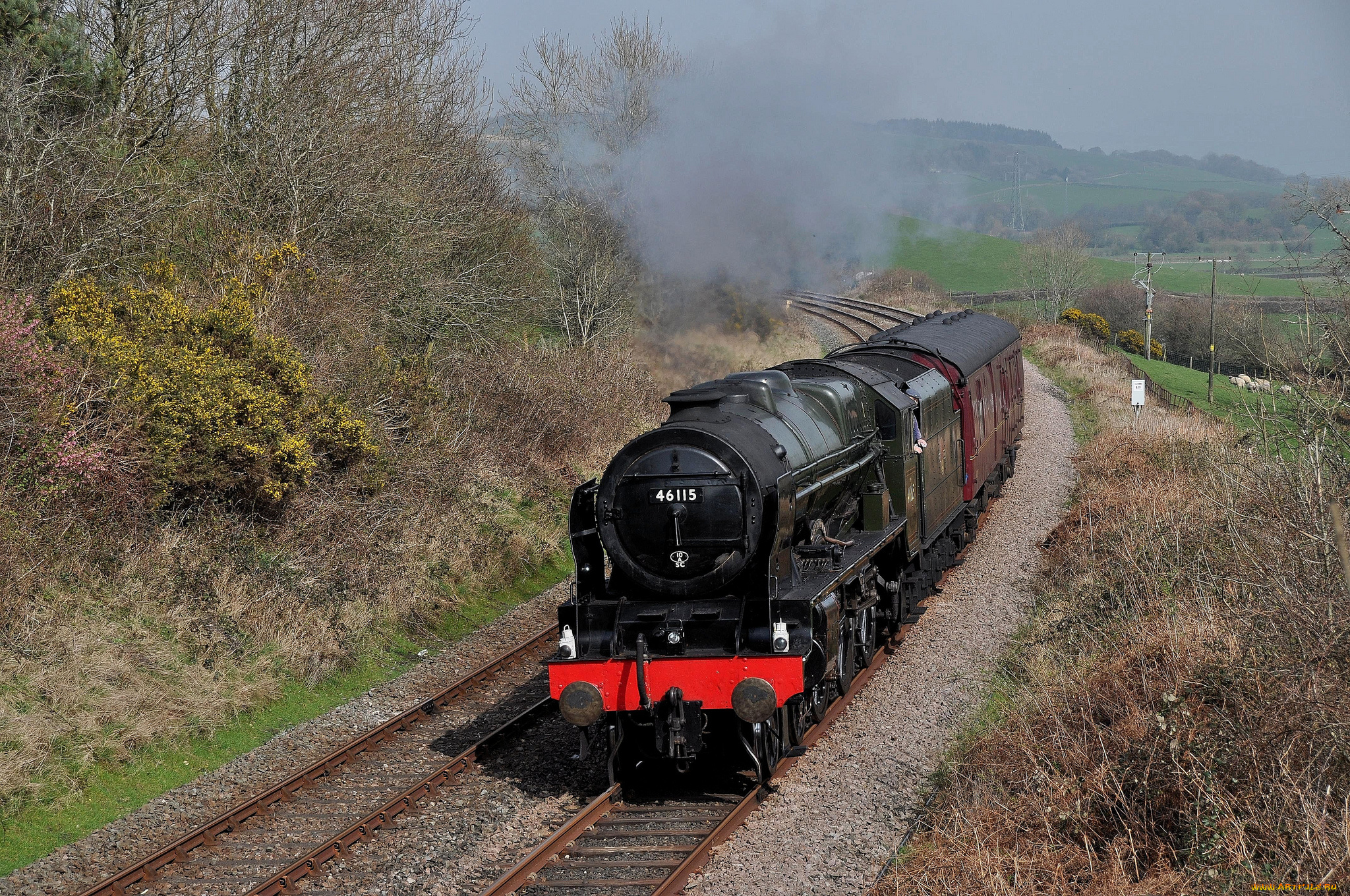 техника, паровозы, паровоз, рельсы, дорога, железная