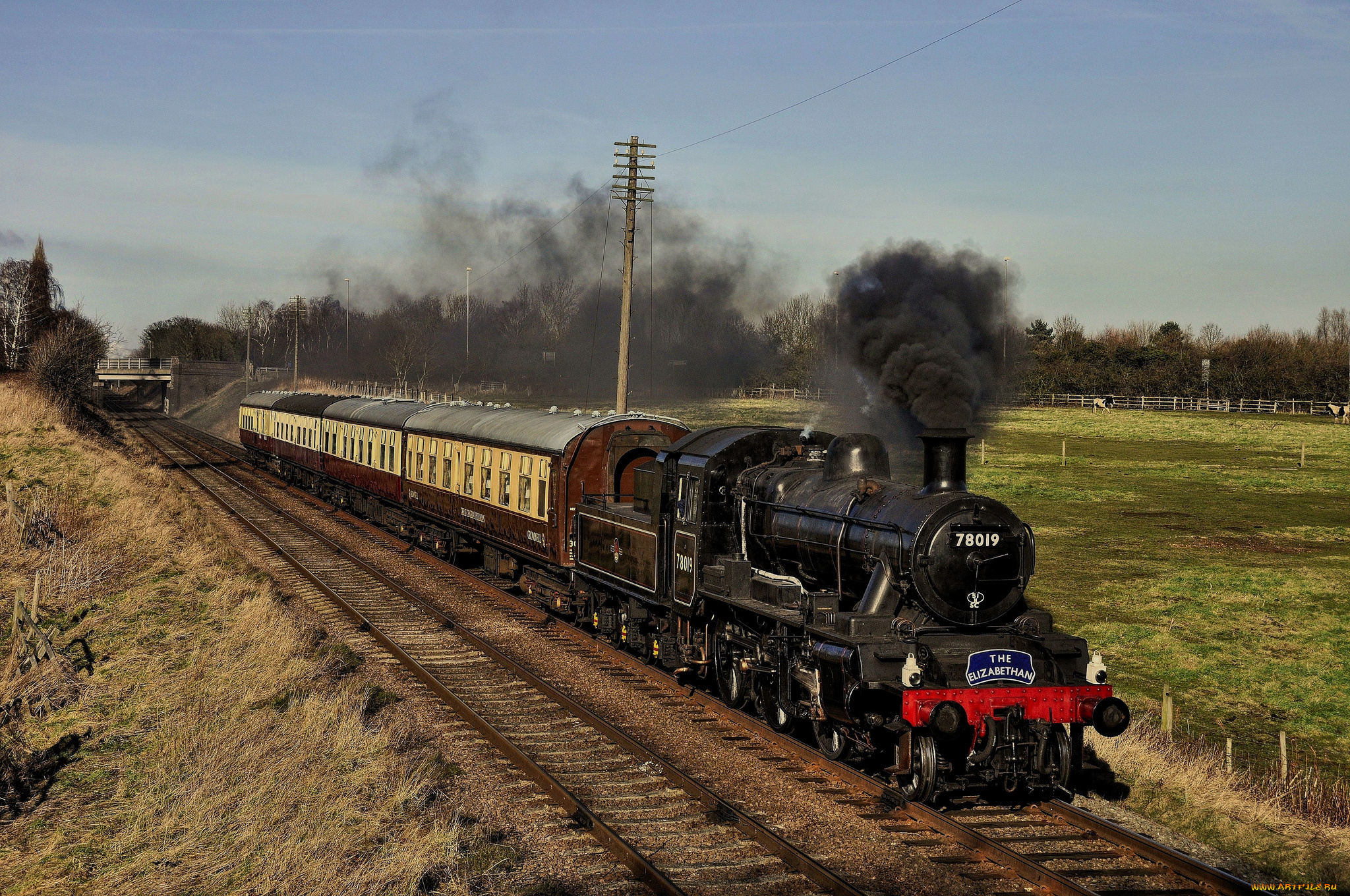 техника, паровозы, паровоз, рельсы, железная, дорога