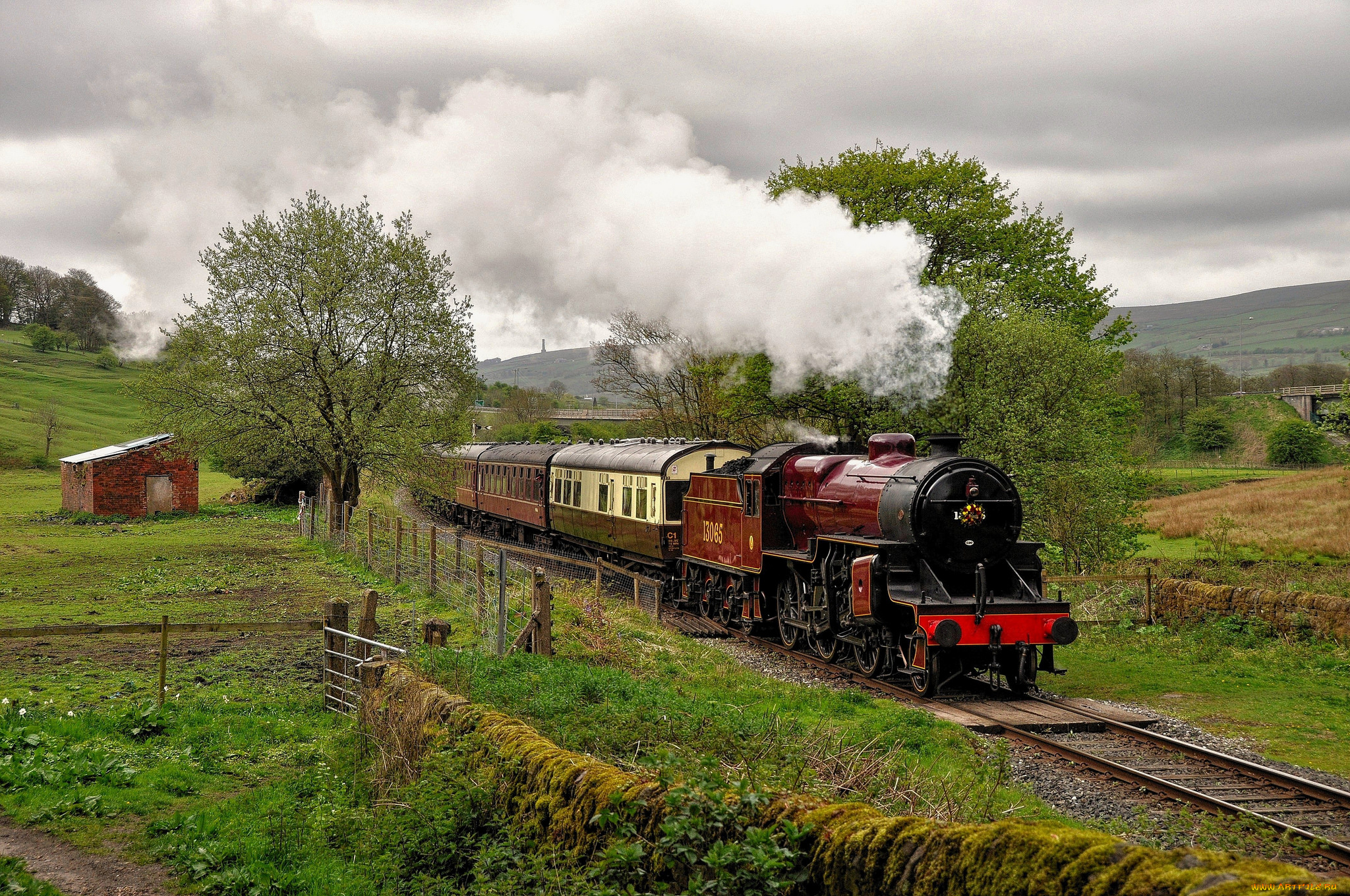 техника, паровозы, железная, дорога, рельсы, паровоз